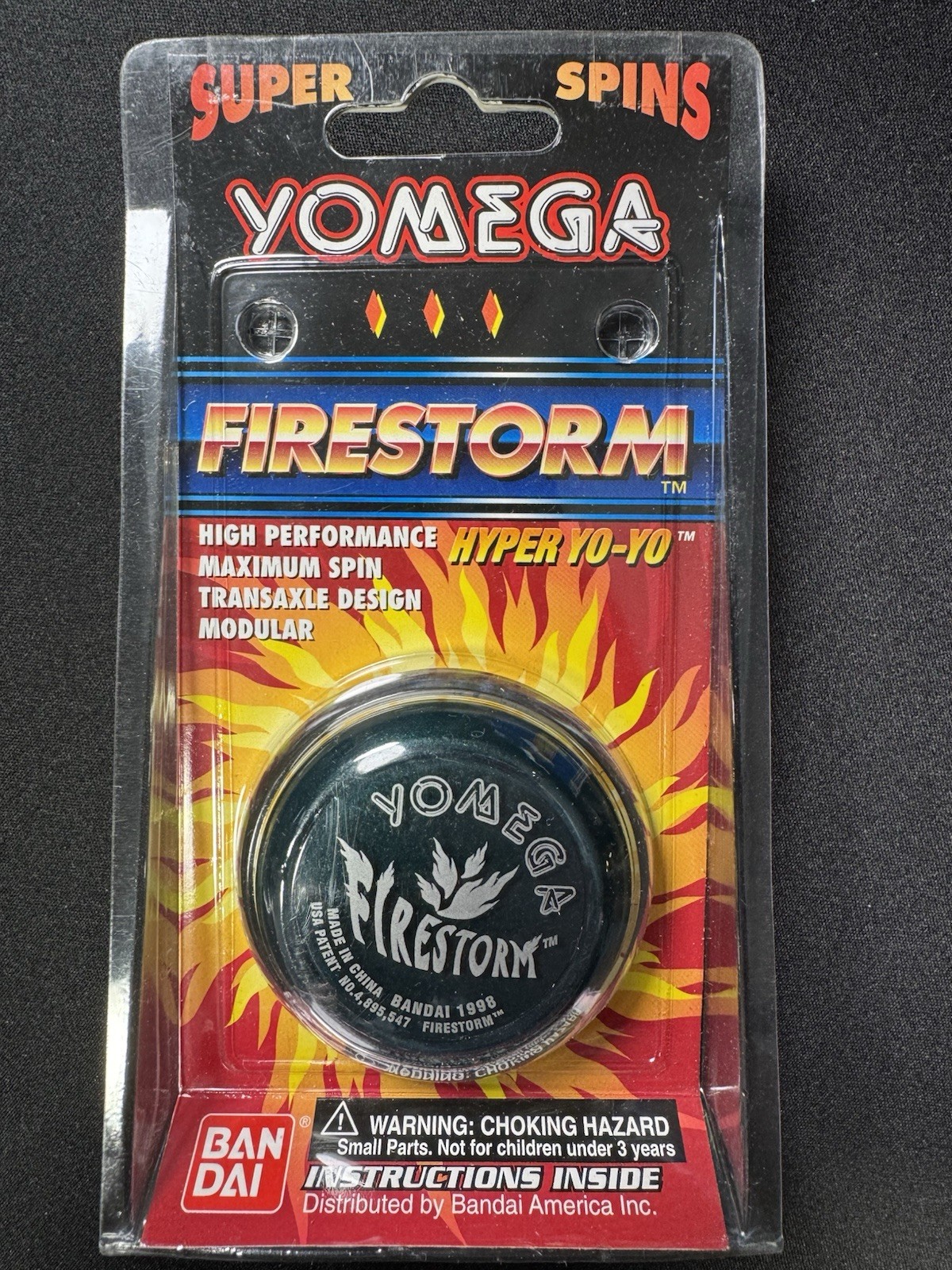 Vintage 1998 Yomega Firestorm Hyper YoYo Transaxle Bandai Sealed New -Dark Green