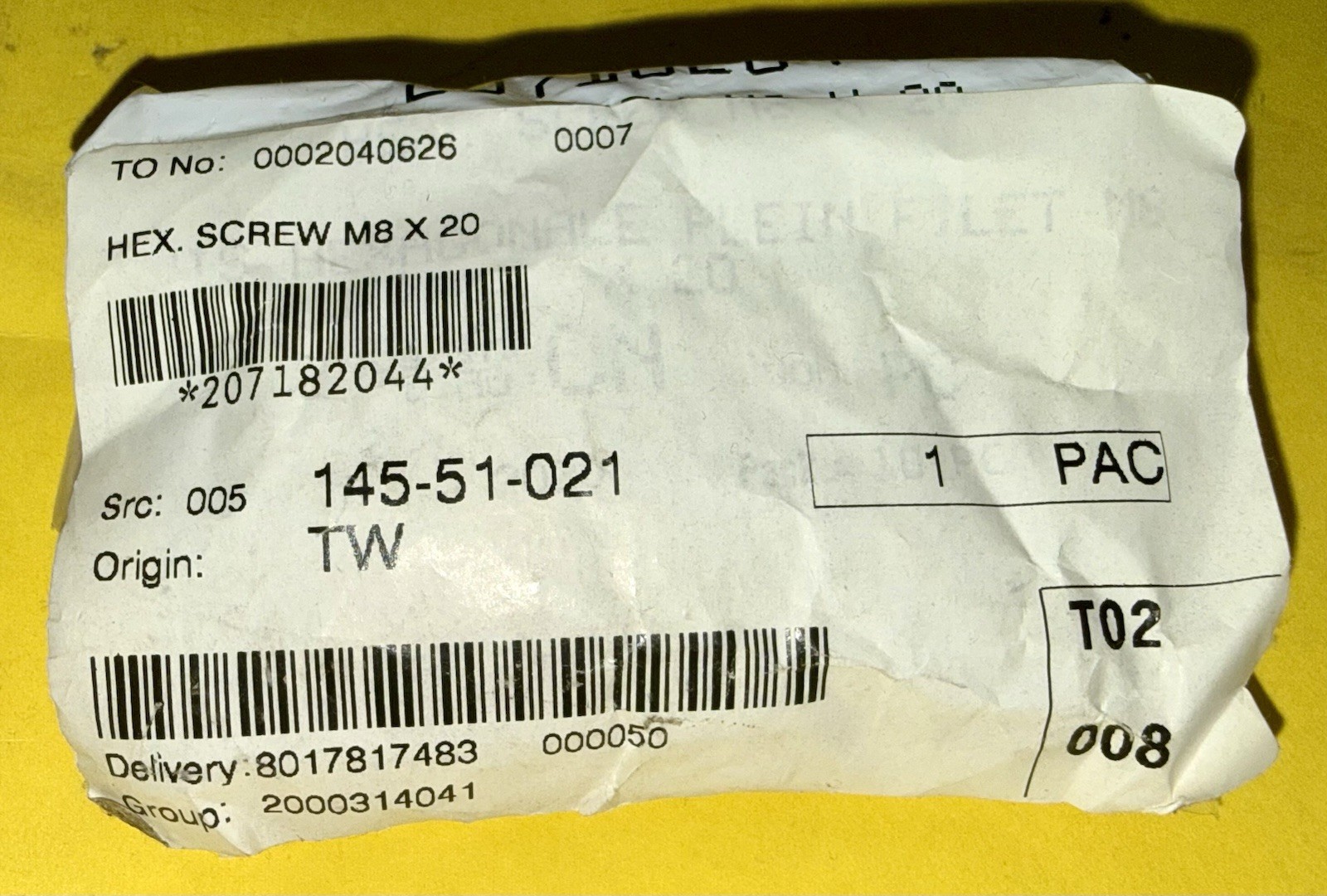 BRP OEM SkiDoo hex screw m8x16 207182044 (pk of 8) new