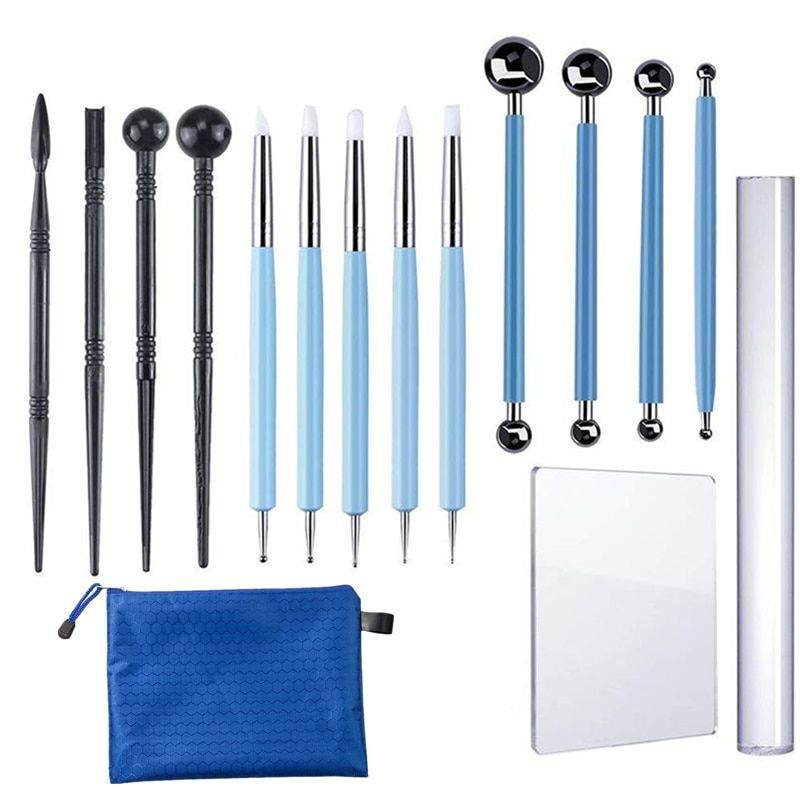 Mandala Dotting Tools Embossing Stamp Pottery Sculpting DIY Decorating Supplies