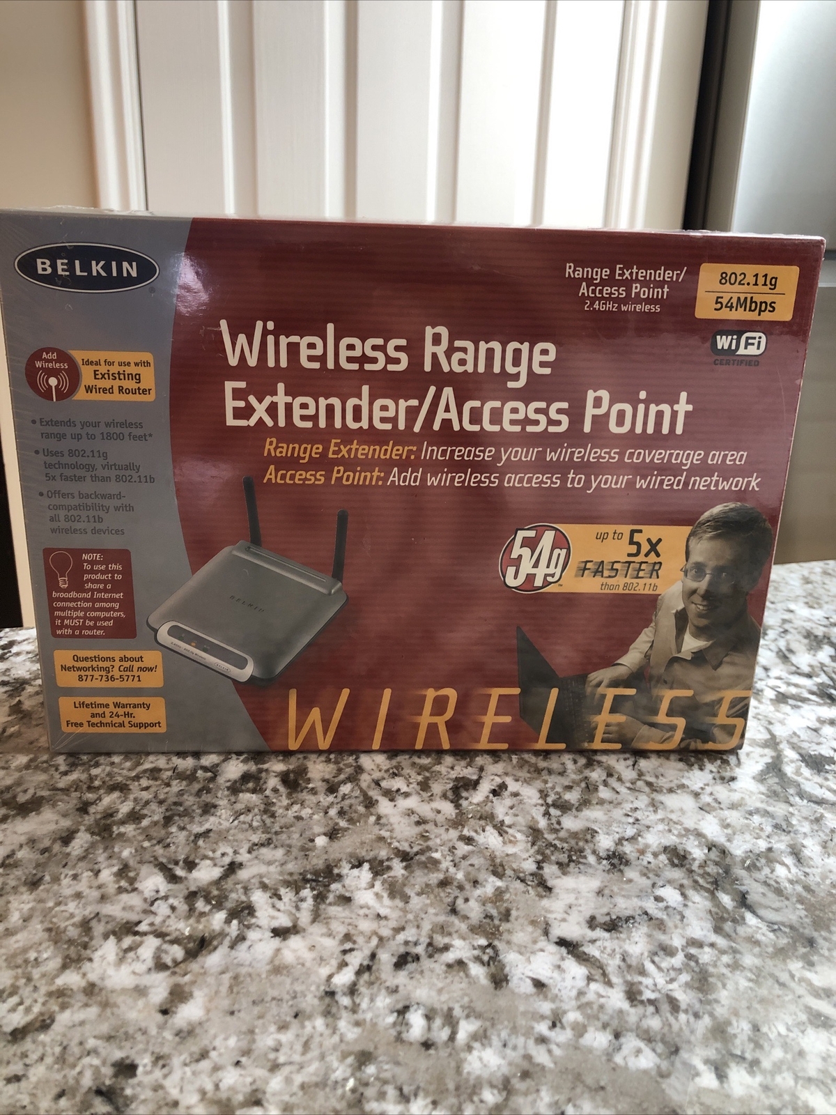 Belkin F5D7130 Wireless-G Access Point Range Extender New Sealed Wi-Fi 802.11g