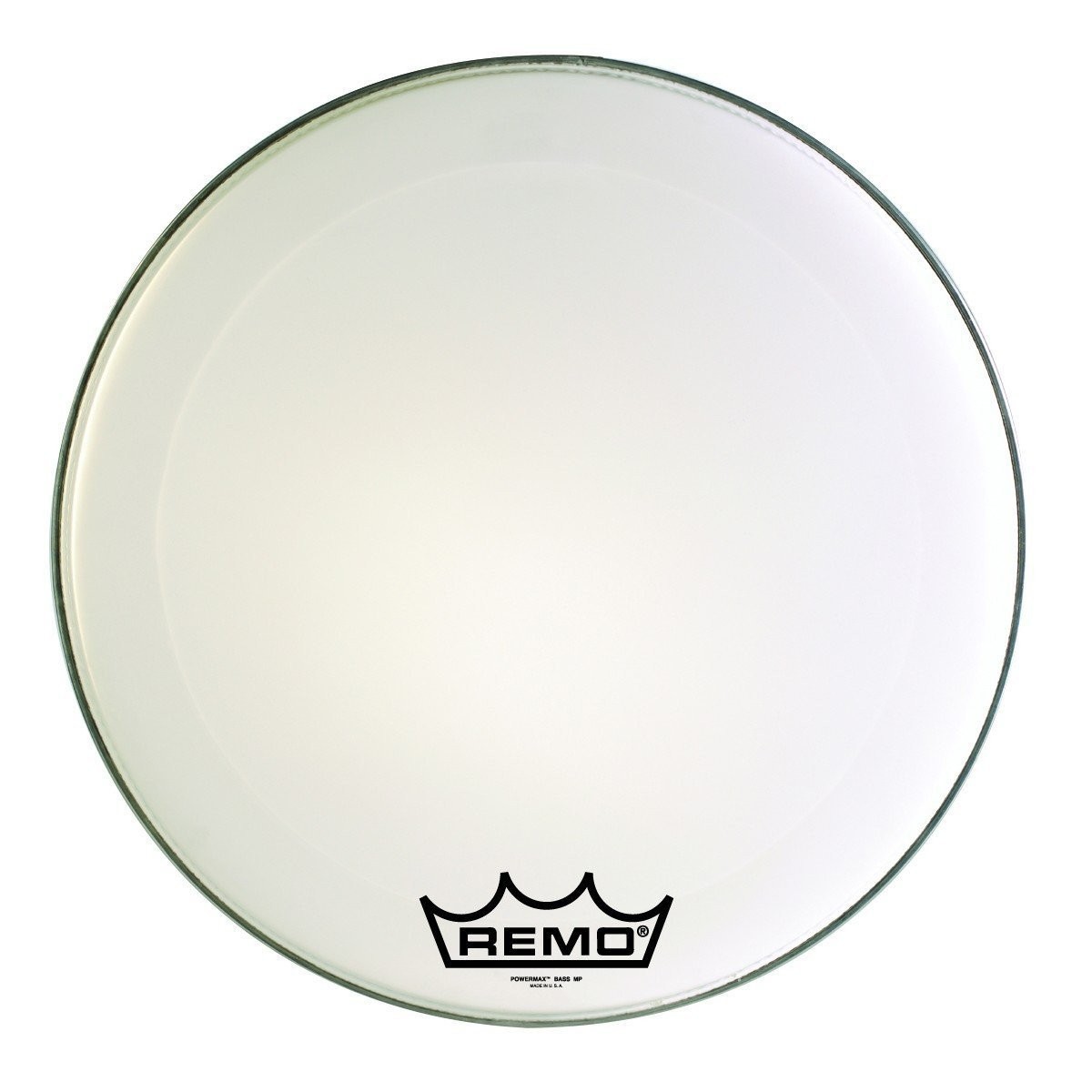 Remo Powermax Ultra White Crimplock Bass Drumhead, 26"