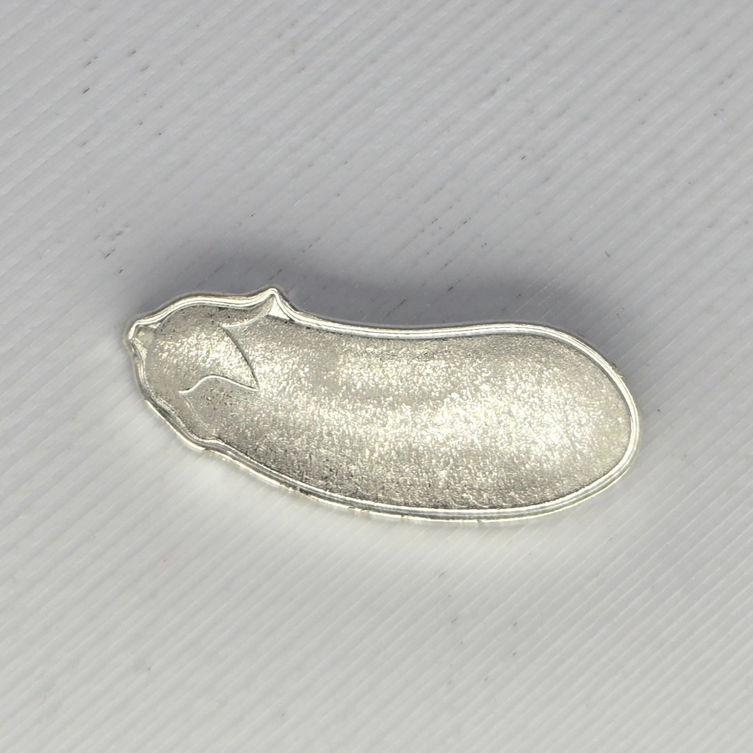 1 Gram Silver Eggplant .999 Fine Silver Fractional Bullion Hand Poured Style