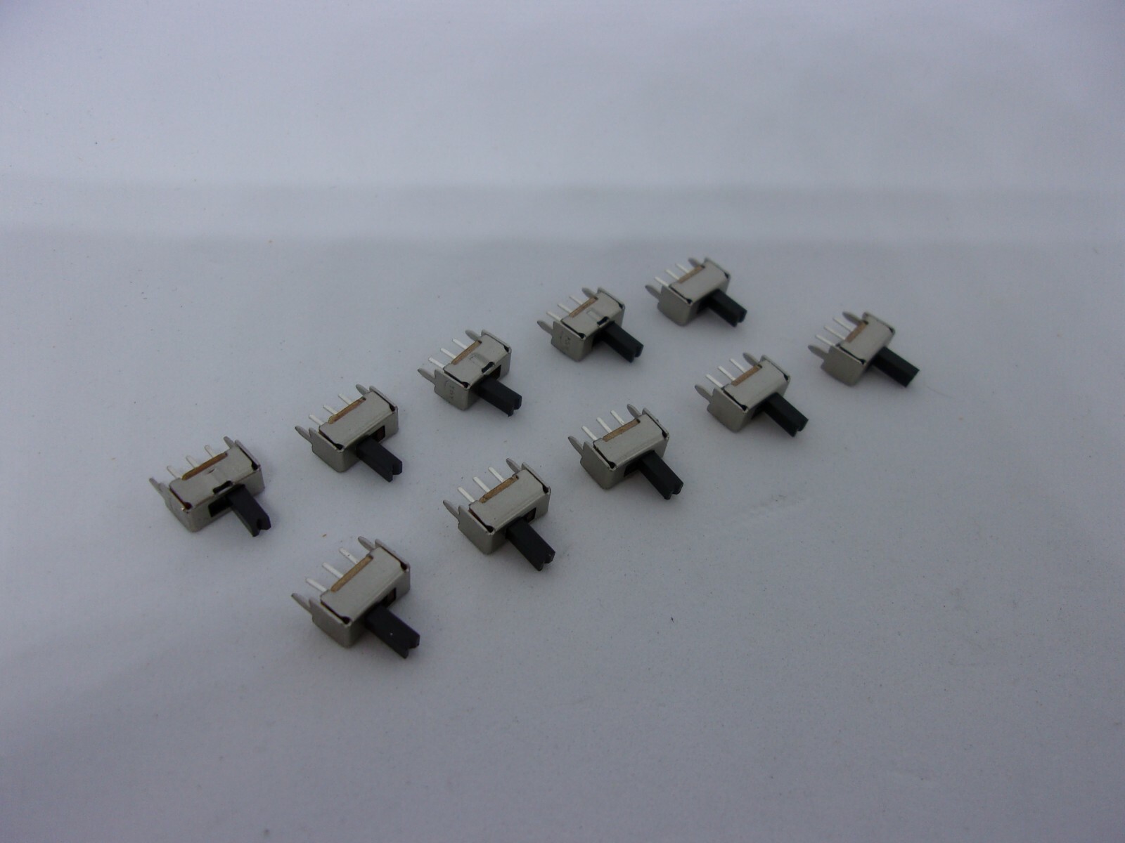 10Pcs Pack On Off Mini Slide Switch 1P2T SPDT 3 Pin Toggle Button SS12D07VG4 5mm