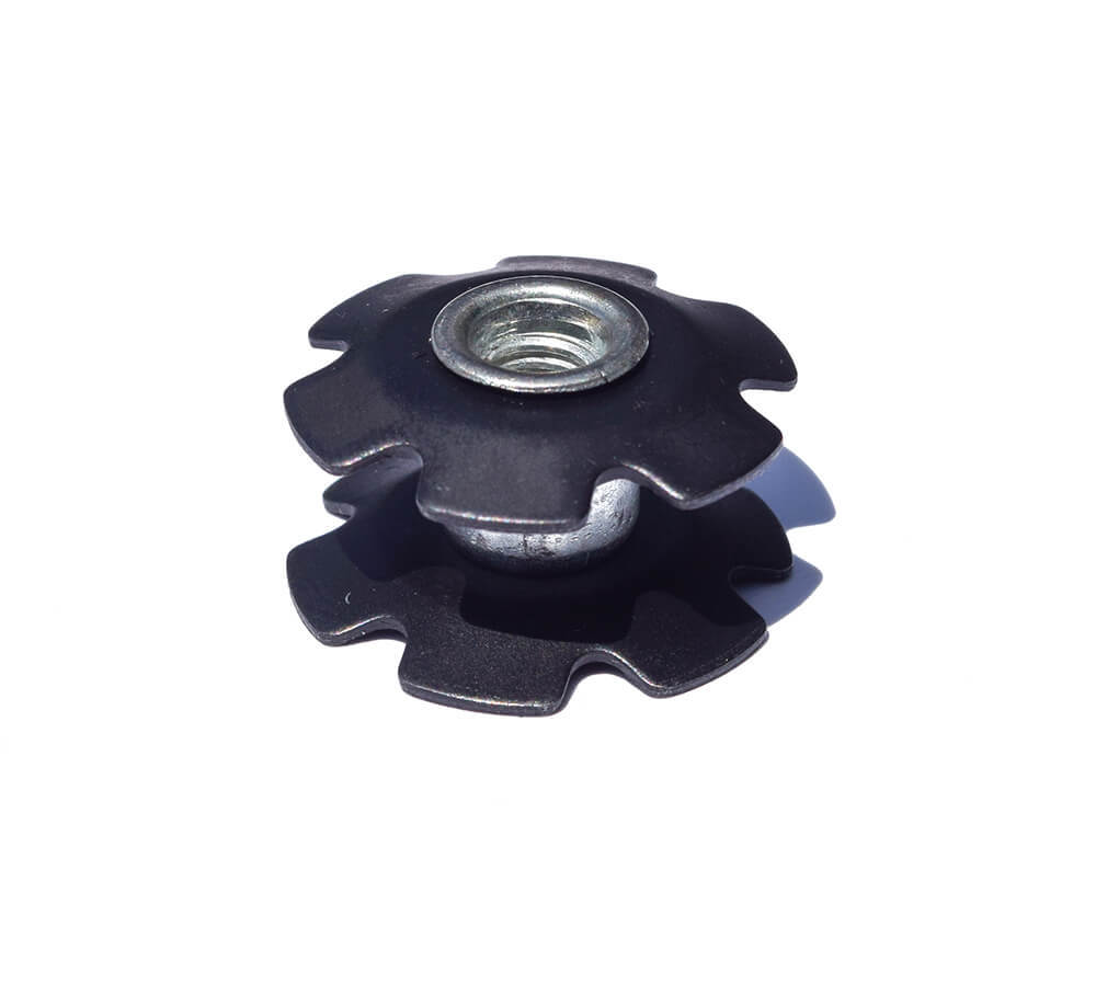 1 inch Bike Star Fangled Nut for 1 1/8 Steer Tube