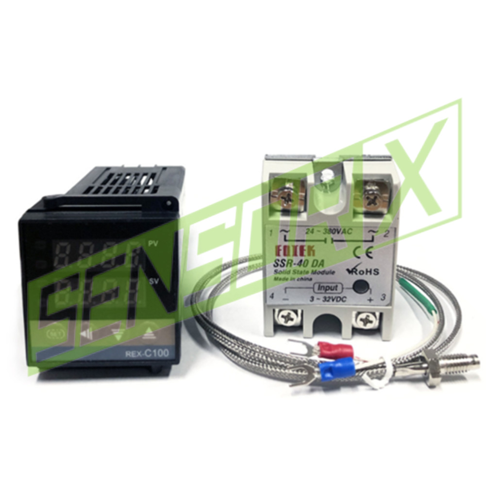 REX-C100 Digital PID Thermostat temperature Controller SSR output K Thermocouple