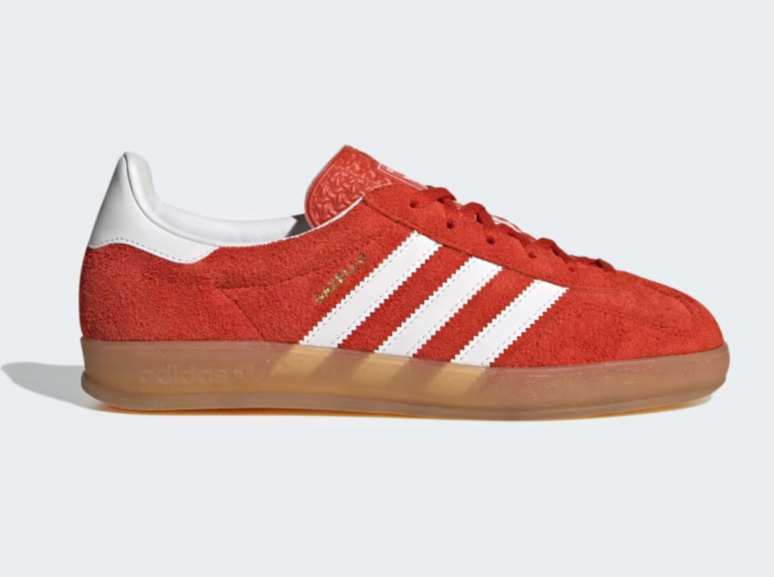 Adidas Women’s Gazelle Indoor Bold Orange/Gum HQ8718 (B)