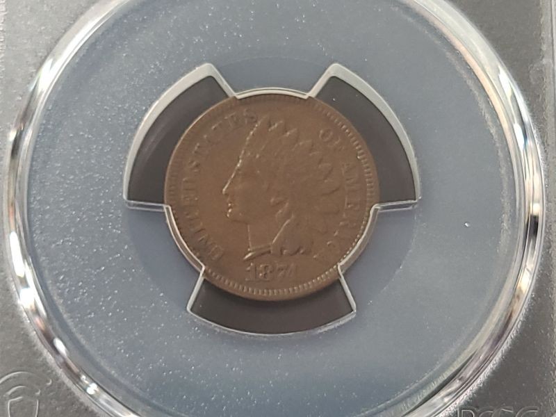 1874 Indian Head Cent PCGS Graded XF40 #61463907