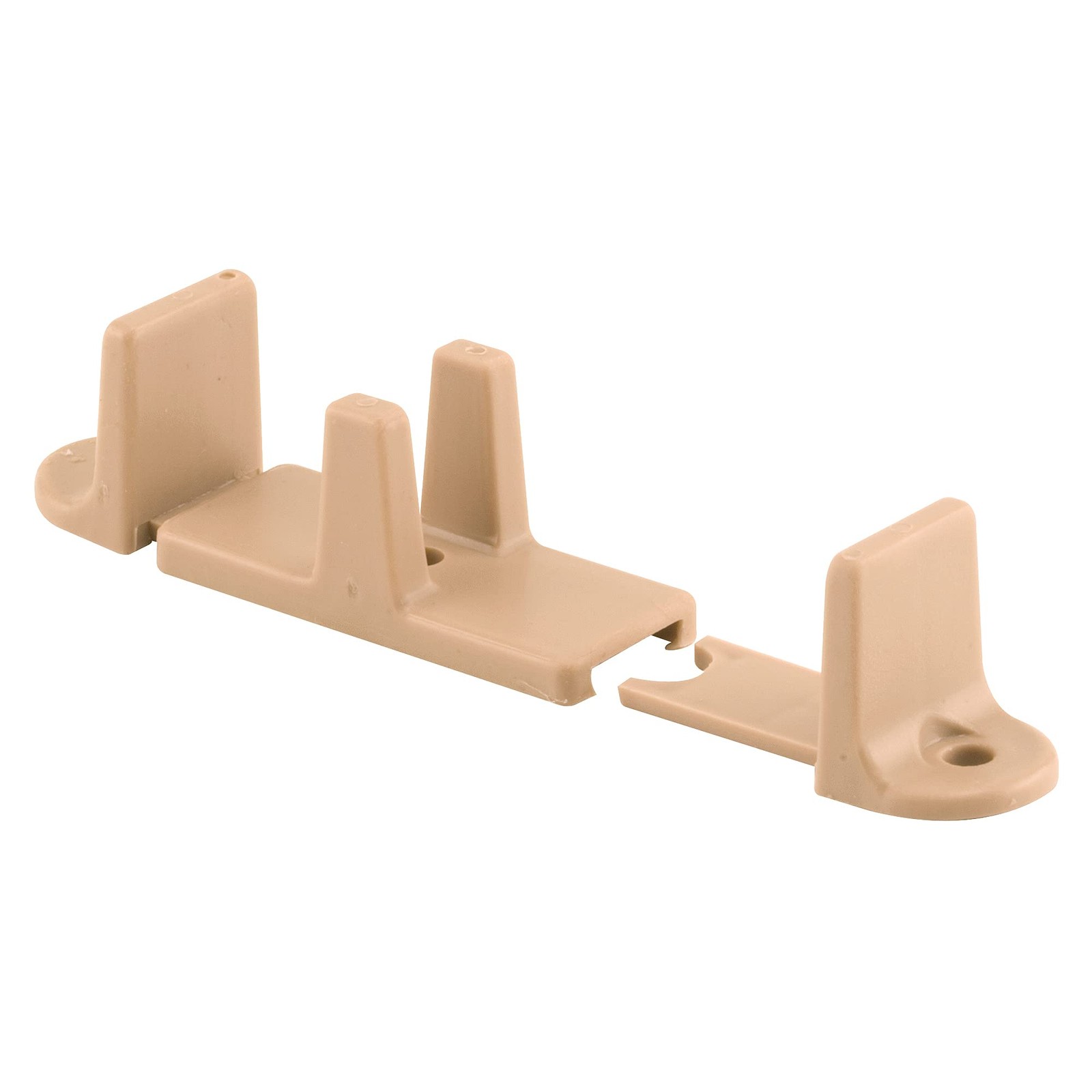 Prime-Line N 7316 Closet Door Adjustable Guide, 1 In. High (2 Pack) 1 in., Tan