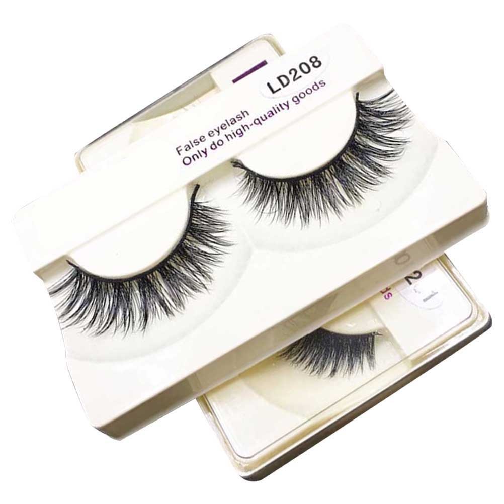Reusable High-End False Eyelash Black Long Thick Natural Lashes for Makeup