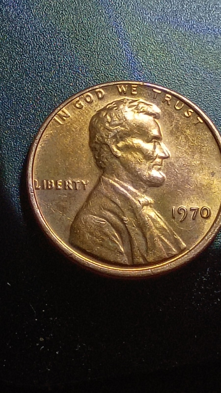 1970 Lincoln  Red Penny,Multiple Error coin ,No FG, DDR,DDO, Rare!