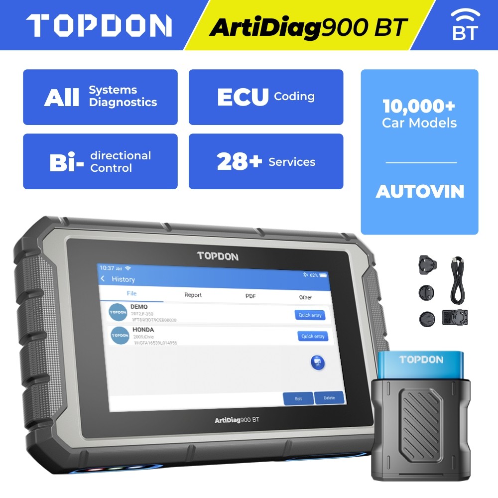 2026 TOPDON AD900 BT Car OBD2 Scanner Diagnostic Tool Coding as Phoenix Plus