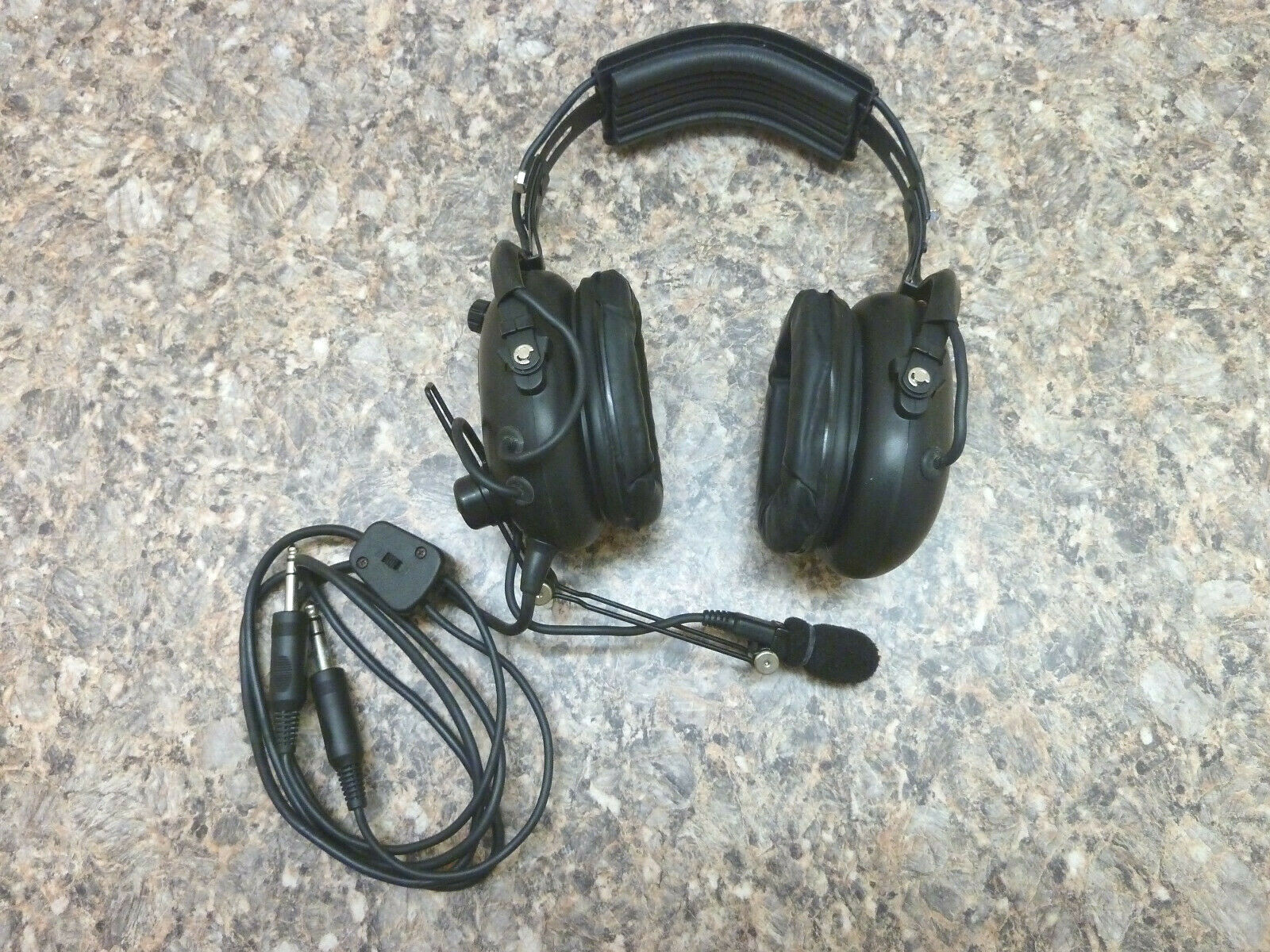 Flightcom Pilot Flight Plane Headphones As Is Not Tested Parts Repair
