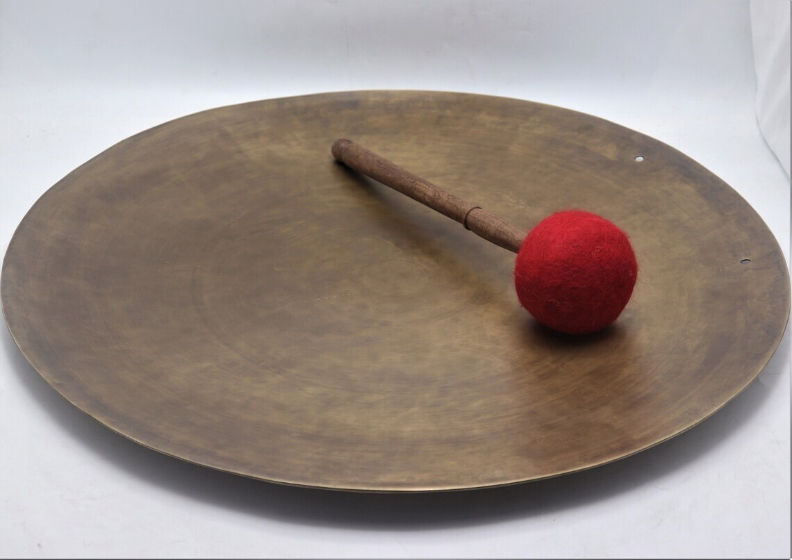 🌟 Hand Carved Handmade Gong - Tibetan Temple Gong - Available in various sizes-