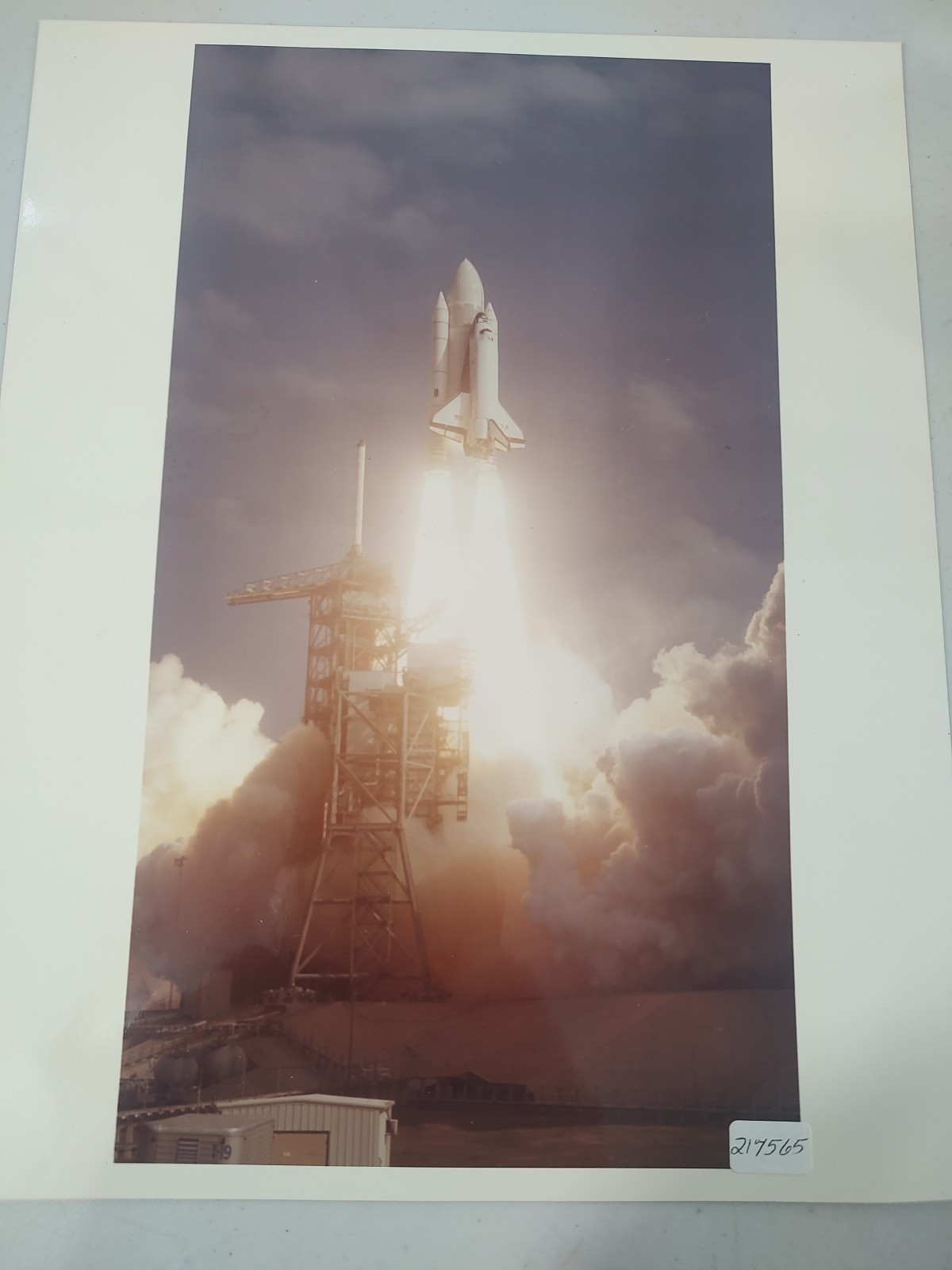 RARE NASA Space Shuttle Launch Kodak Paper Photo STS-2 Numbered Not Stamped