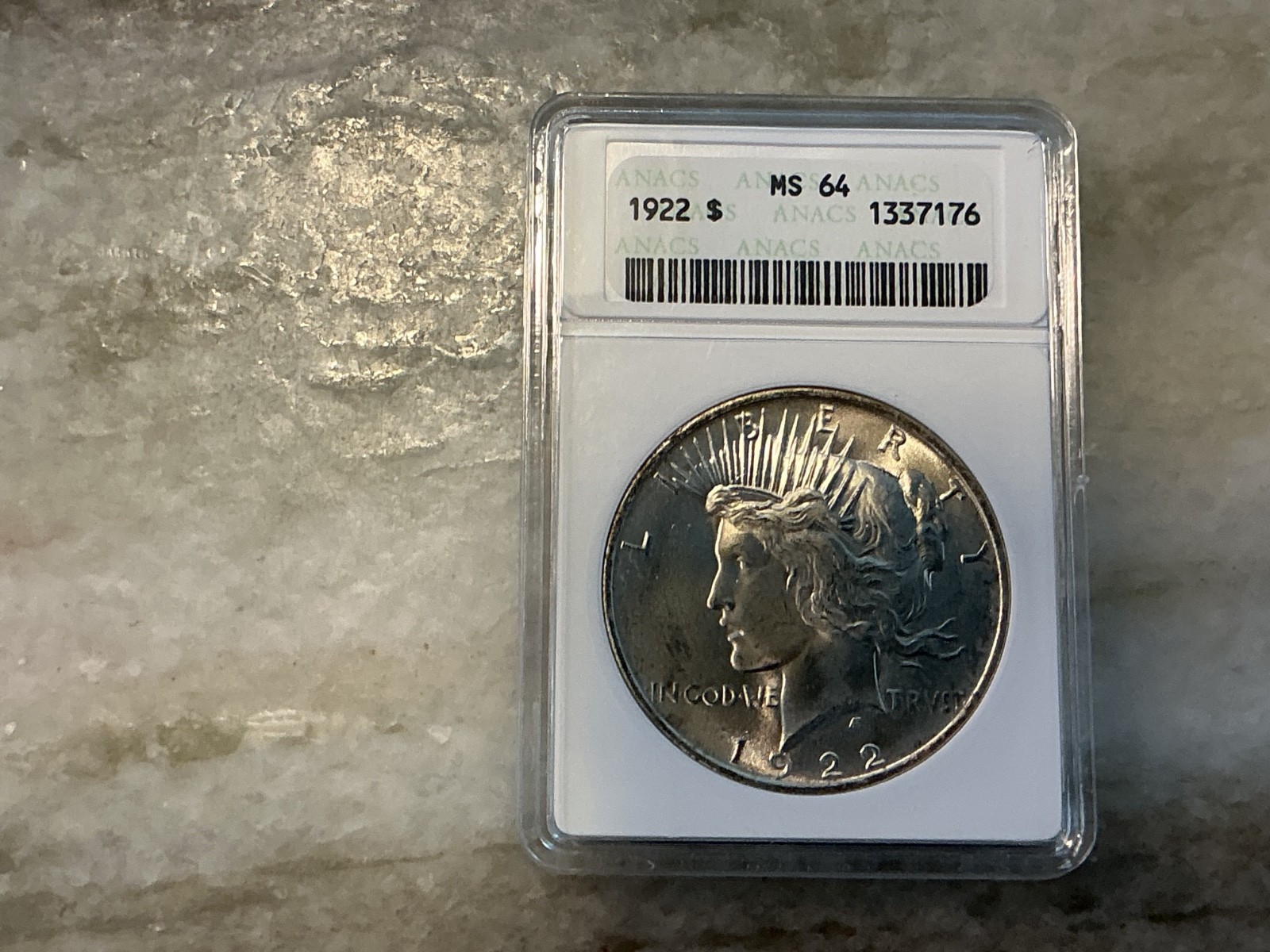 1922 Silver Peace Dollar MS64