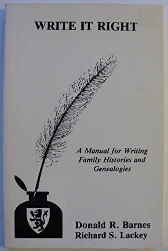 Write It Right: A Manual for Writing - Paperback, by Barnes Donald - Very Good