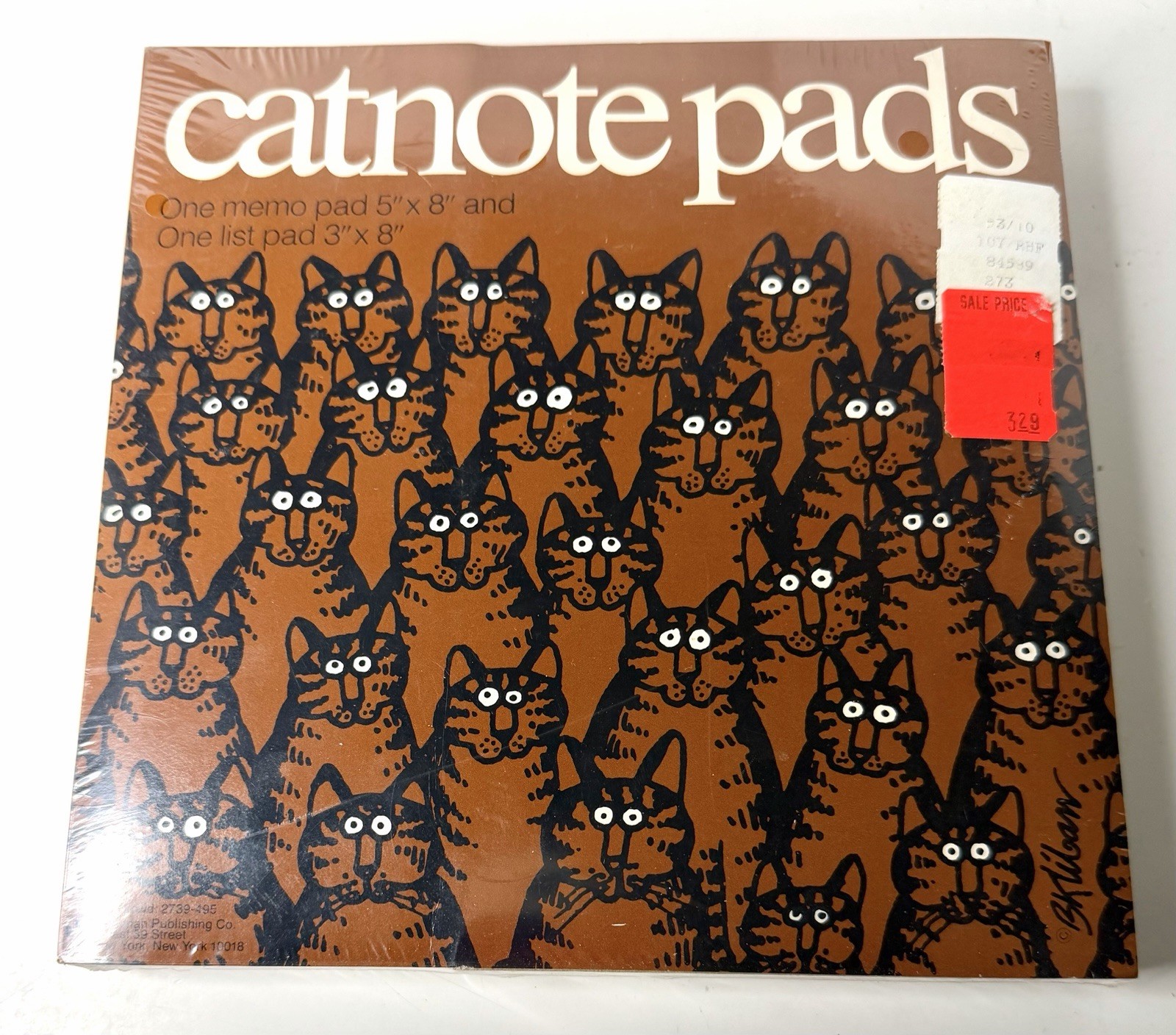 Kliban Cat Note Pads 1 Note Pad 1 List Pad Brand New