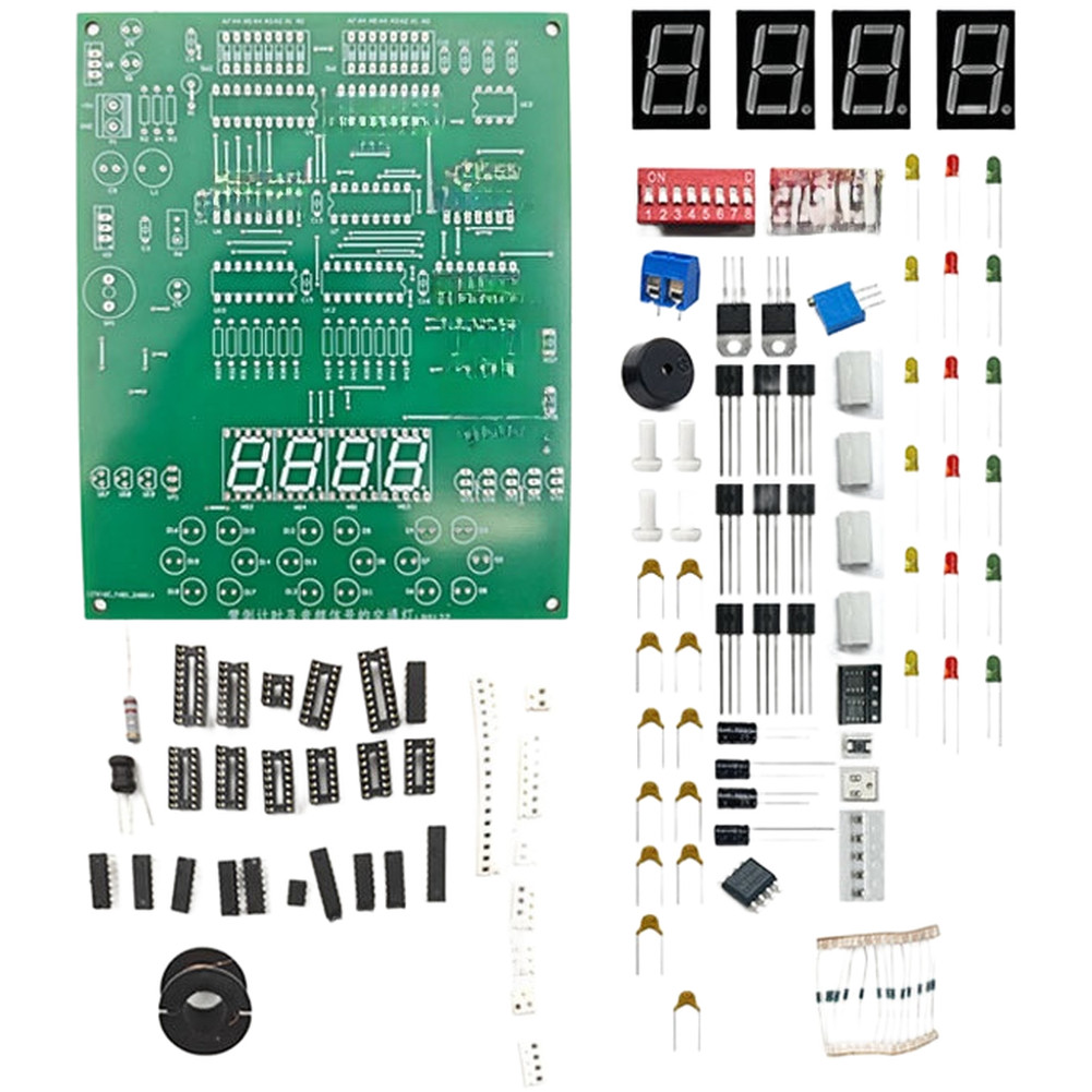 Traffic Light Circuit Training Kit with Audio Signal and Red Yellow Green LEDs