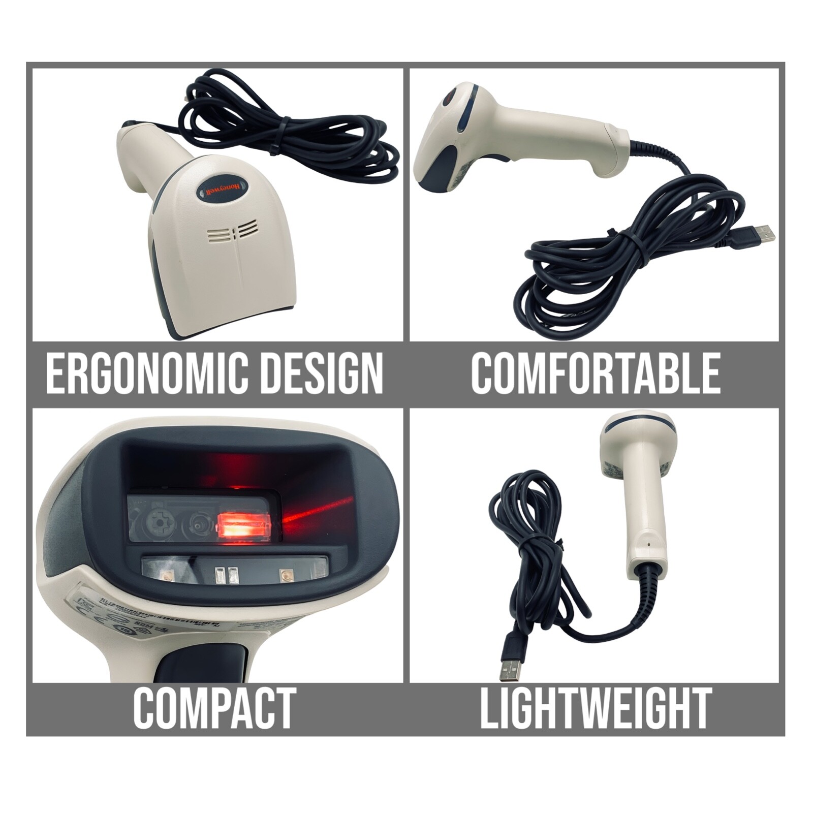 Honeywell Xenon 1900 Wired Barcode Scanner Reader 1900HHD-0 w/USB Cable GRADE A!