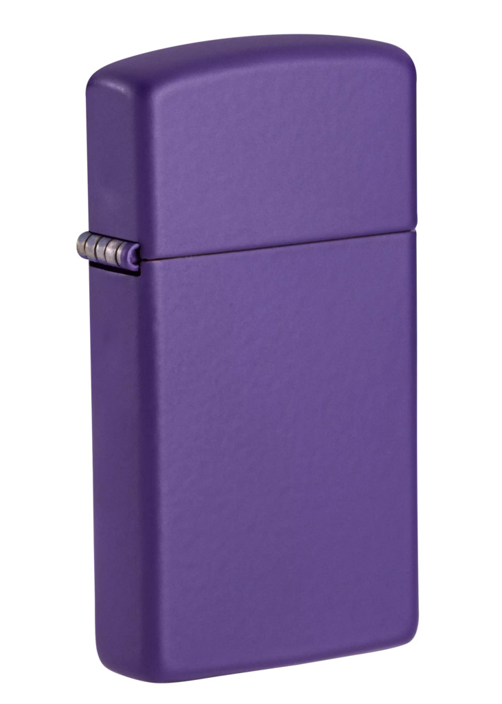 Zippo Slim Windproof Purple Matte Lighter, 1637, New In Box