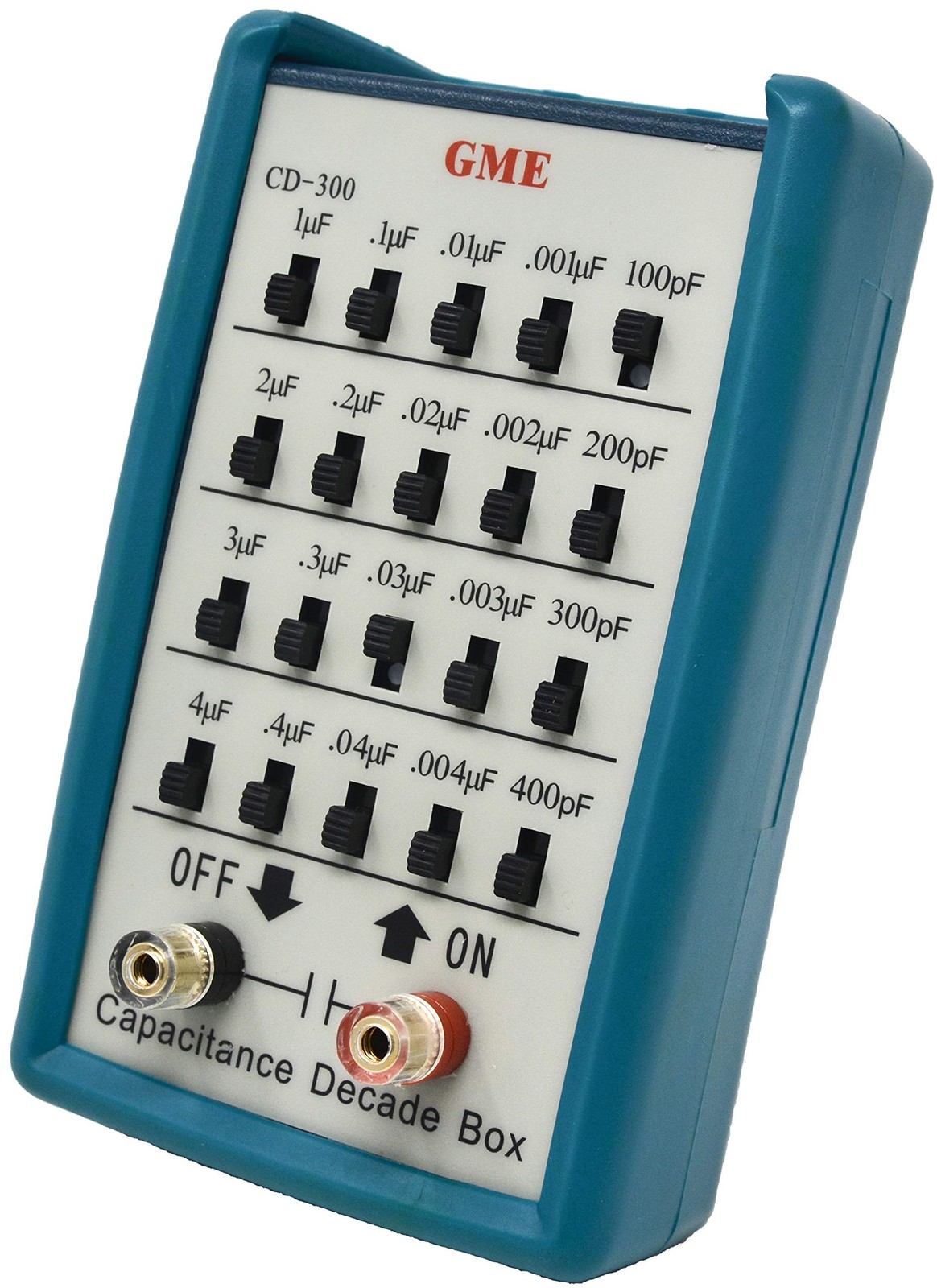 GME CD-300 Capacitance Substitution Decade Box, 5 Decades Range, 100pF to 11....