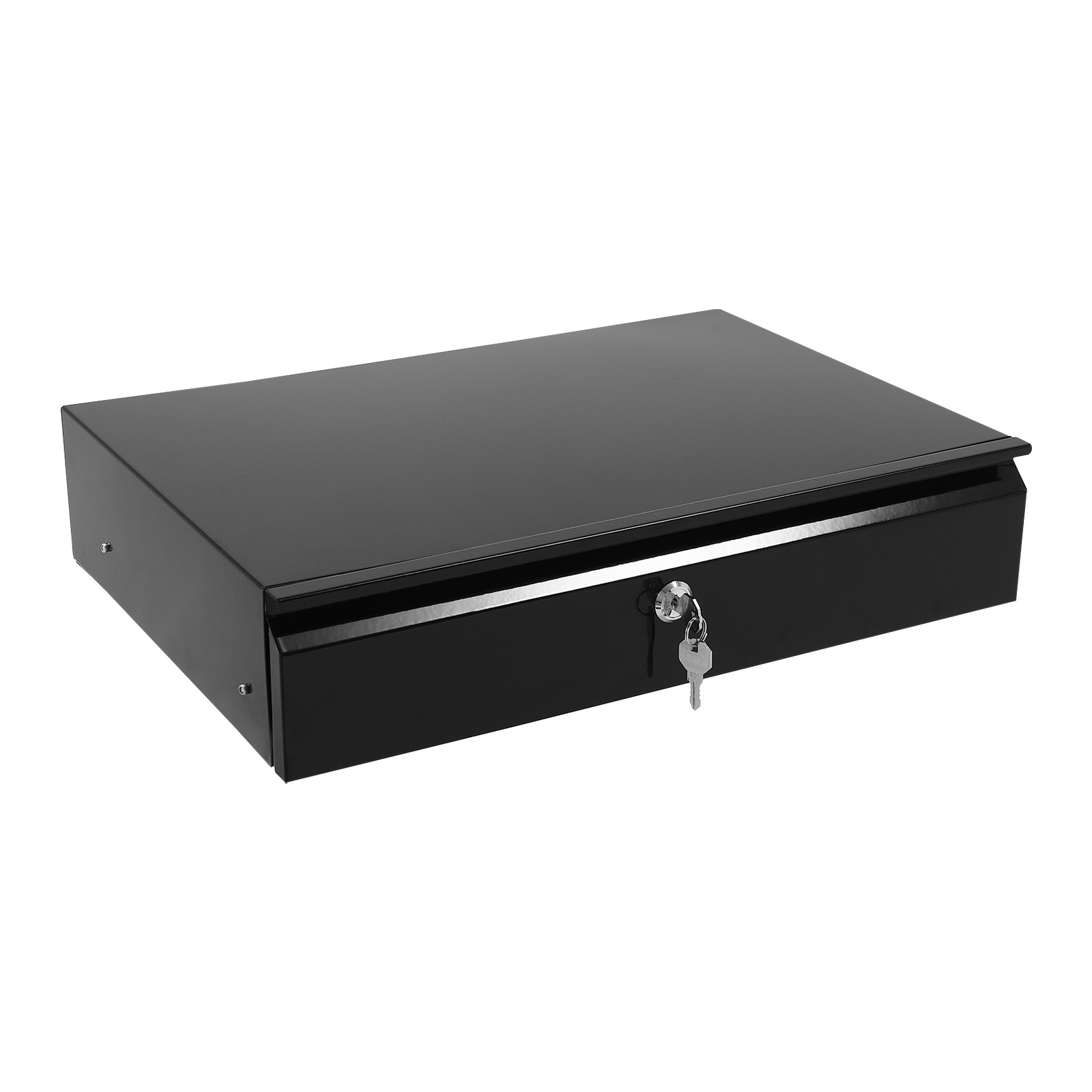 Slide Out Cabinet Drawer Pull Out Under Desk Drawer For Office With Lock Black