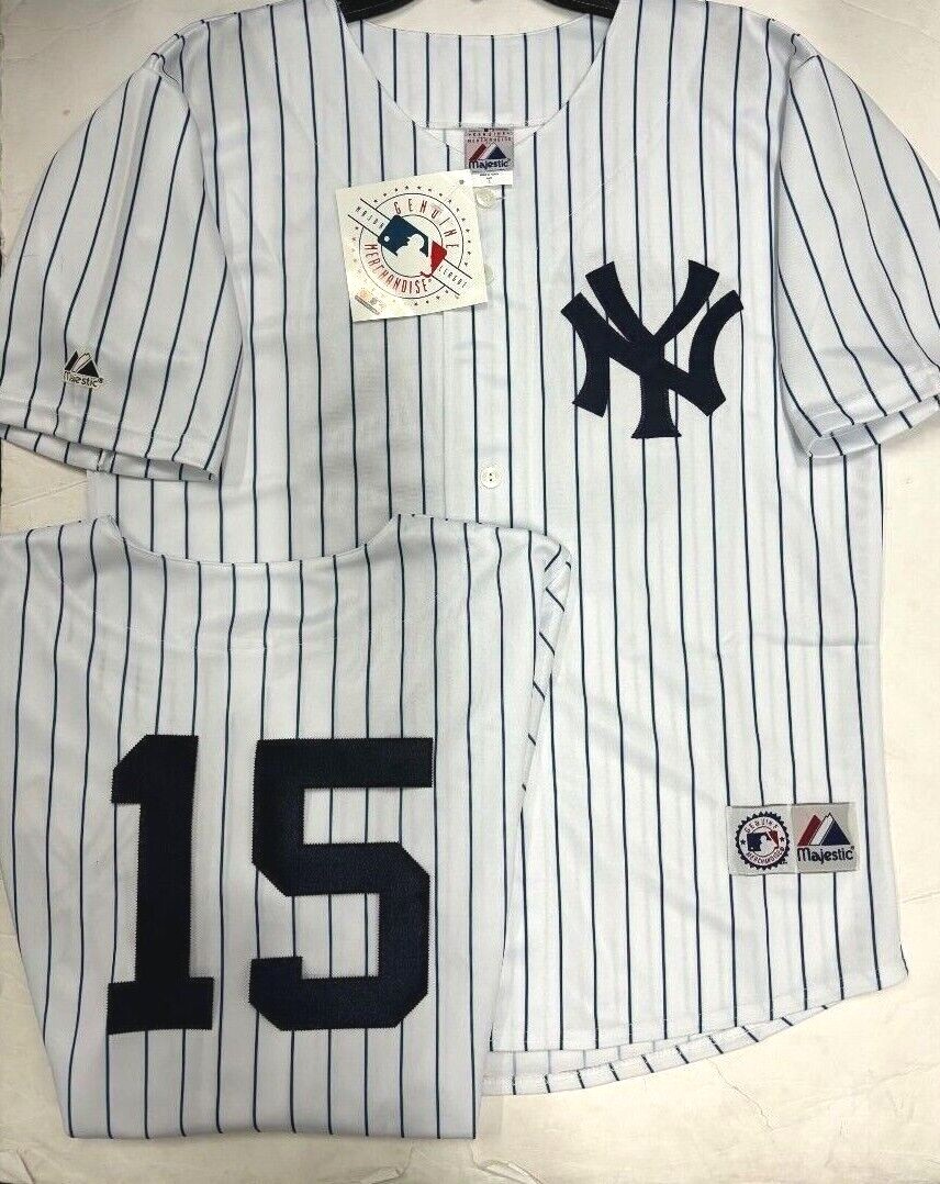 THURMAN MUNSON #15 YANKEES MENS HOME JERSEY NEW W TAGS MED-XXL MAJESTIC