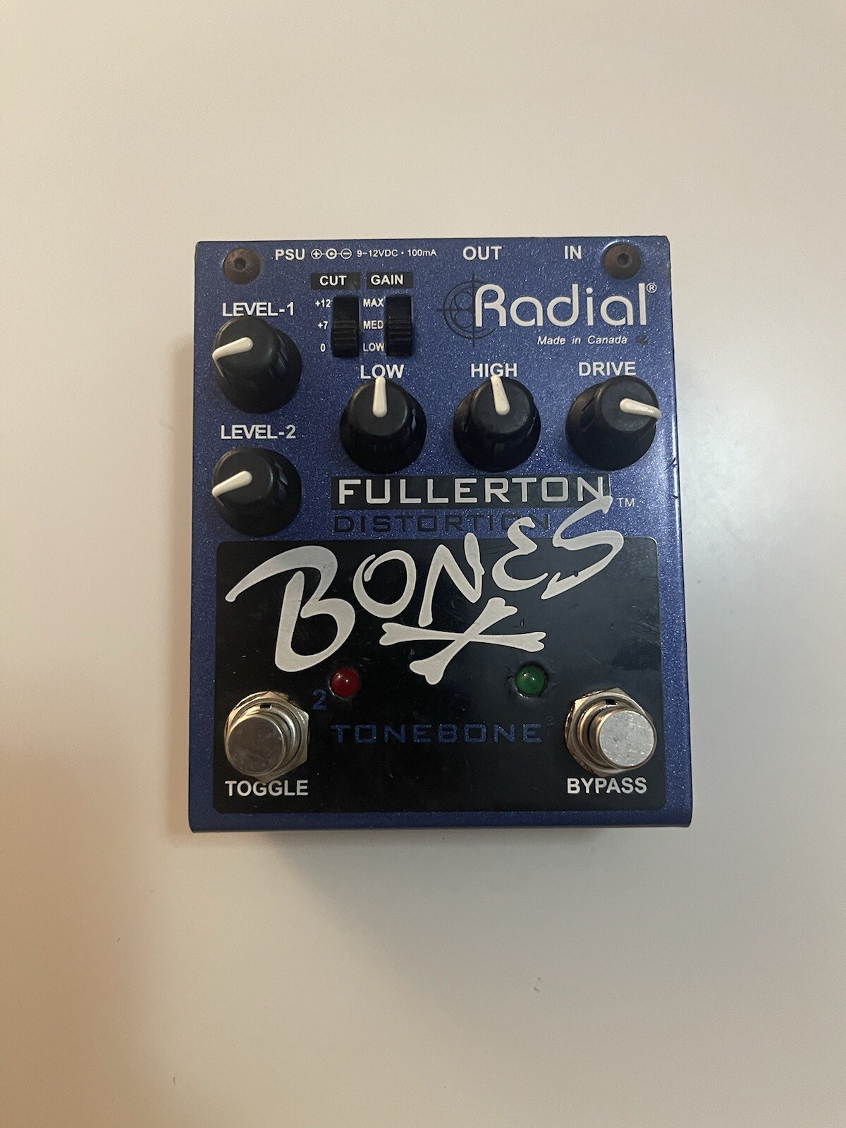 Radial Engineering Tonebone Bones Fullerton Distortion Guitar Effect Pedal