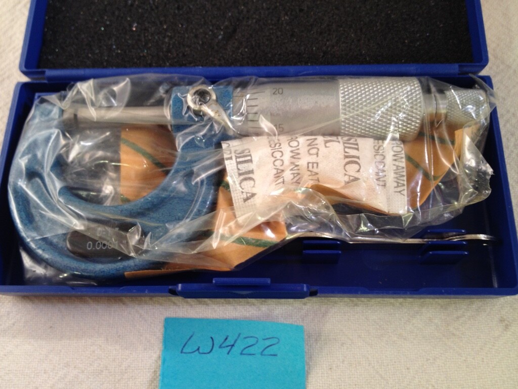 NEW 0-1" .0001" CARBIDE TIPPED PRECISION MICROMETER  - Outside Micrometer {W422}