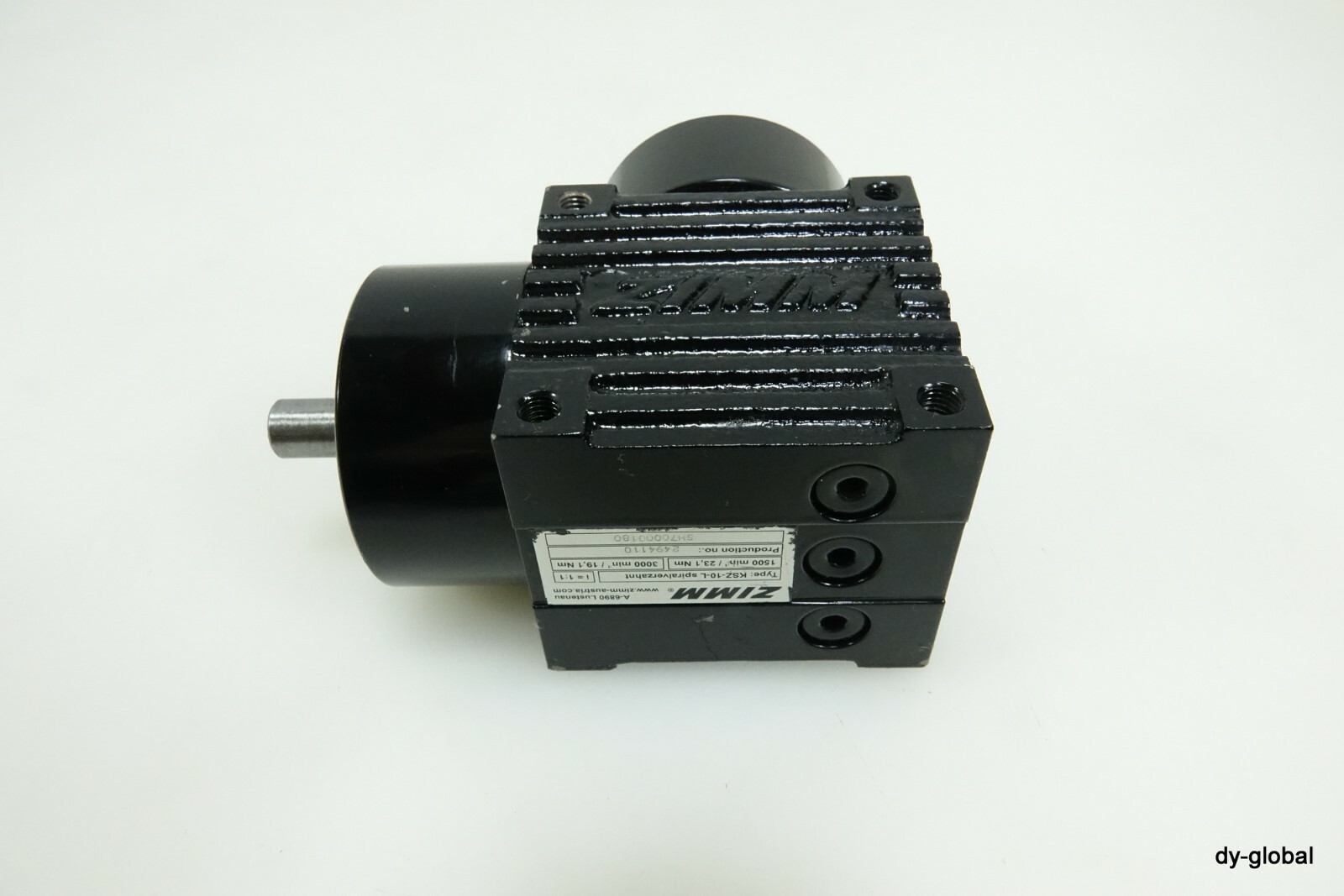 ZIMM Used Spiral Gear Box KSZ-10-L spiralverzahnt 1:1 L figure RED-I-448=2L24