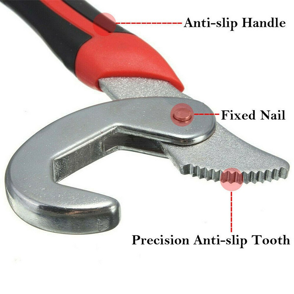 2PC Snap'N Grip 9-32mm Adjustable Wrench Spanner Universal Quick Multi-functIon