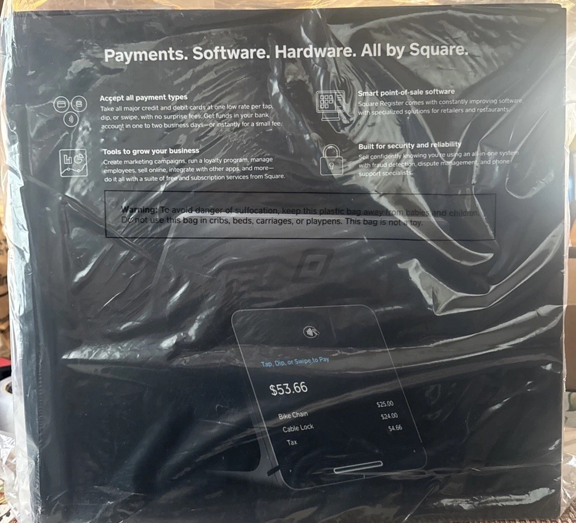 Square Register - In original Box- Sealed