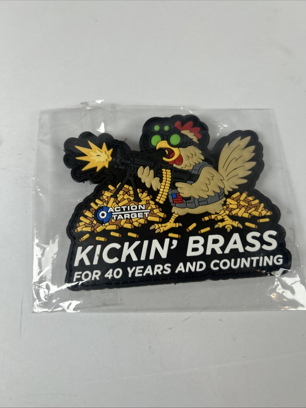 Shot Show 2026 Action Target Kickin Brass 40 Years Morale Tactical Patch.