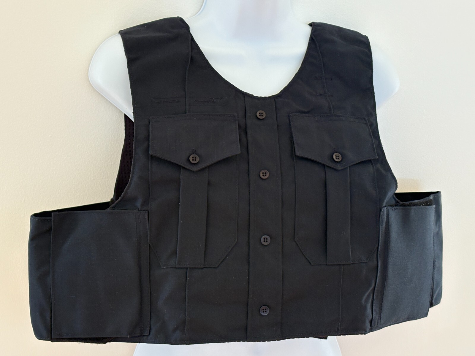 ARMOR EXPRESS Women Uniform Shirt Armor Carrier XS Pocket Side Open NYPL Navy