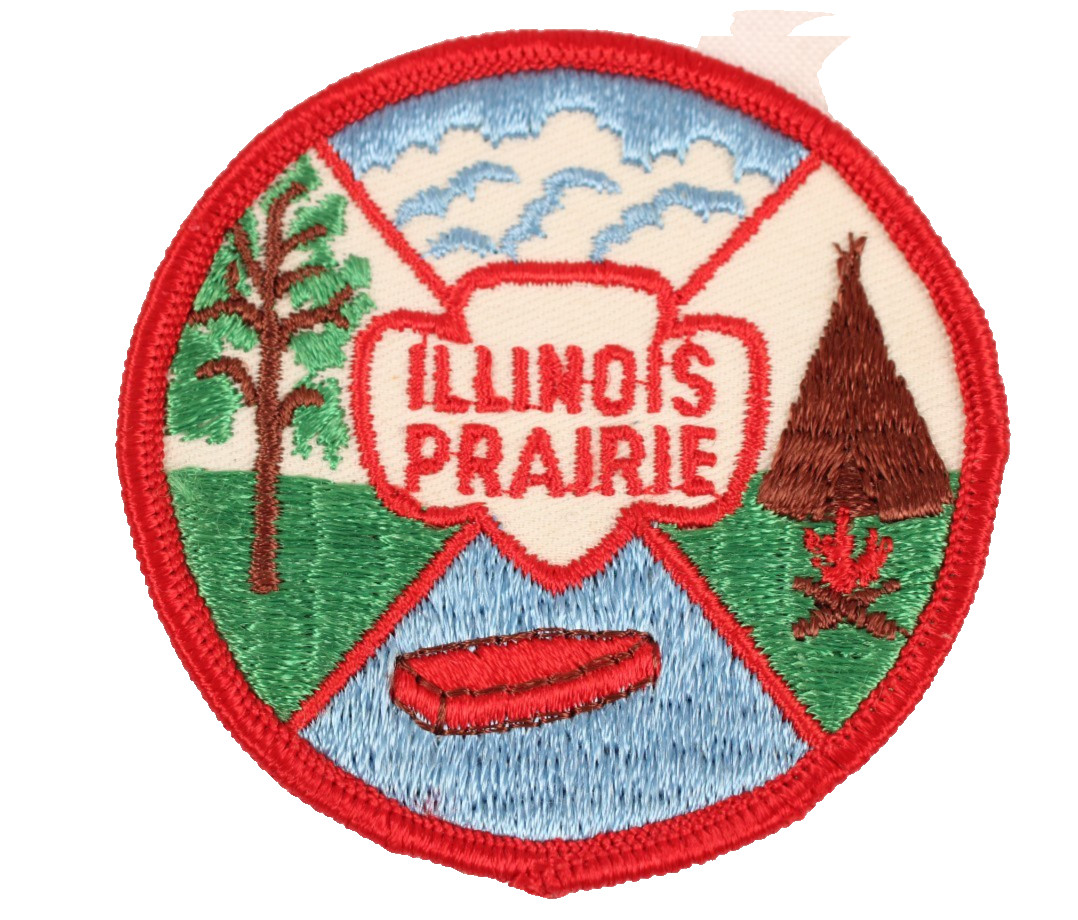 Vintage Illinois Prairie Patch 3 Inch Diameter Unused Rare