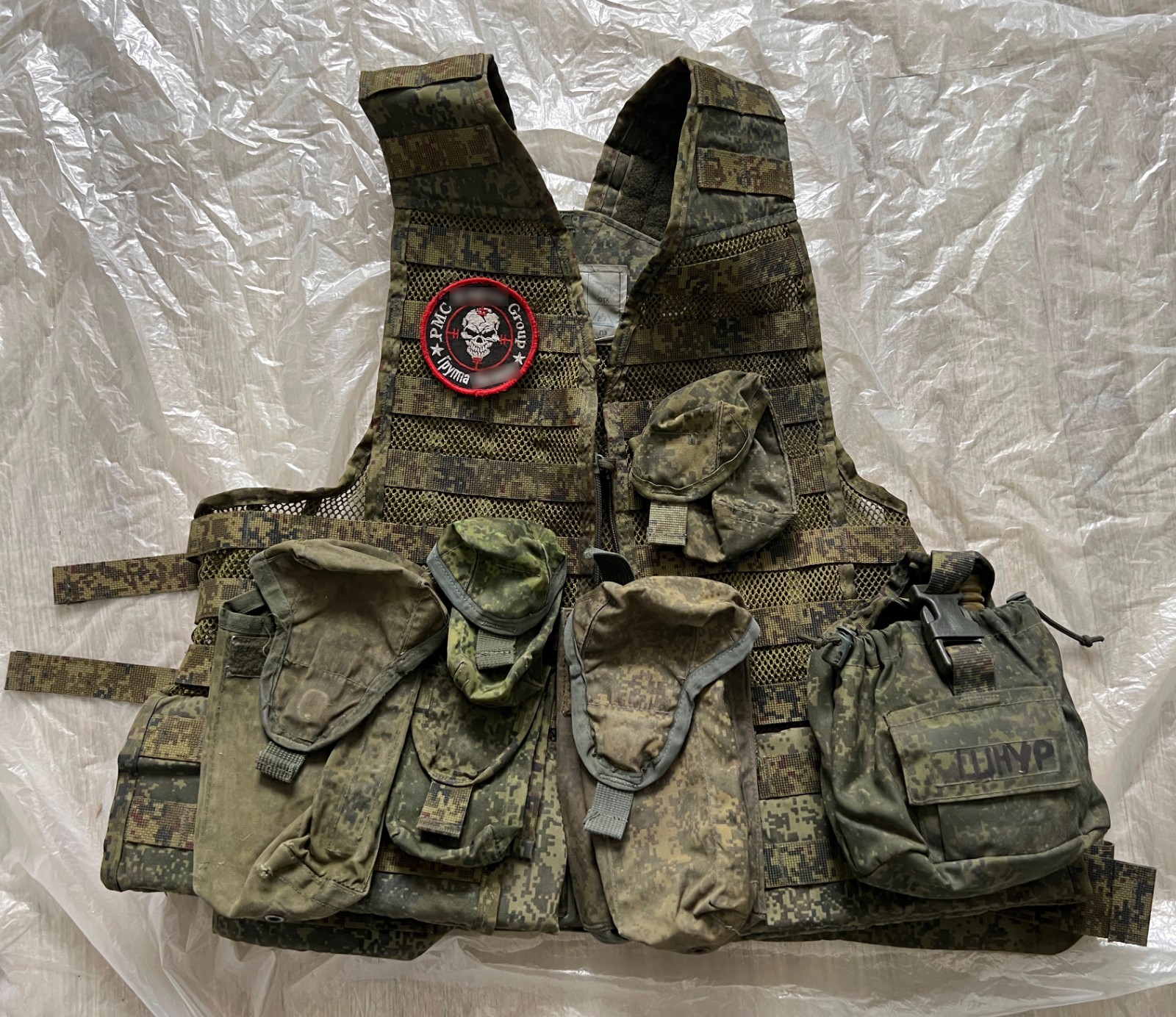 Original Russian Army Soldier Load Carrying MOLLE Military Unloading Vest 6SH117