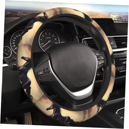 Steering Wheel Covers, Cute Thickened Steering Wheel One Size Animal Horse