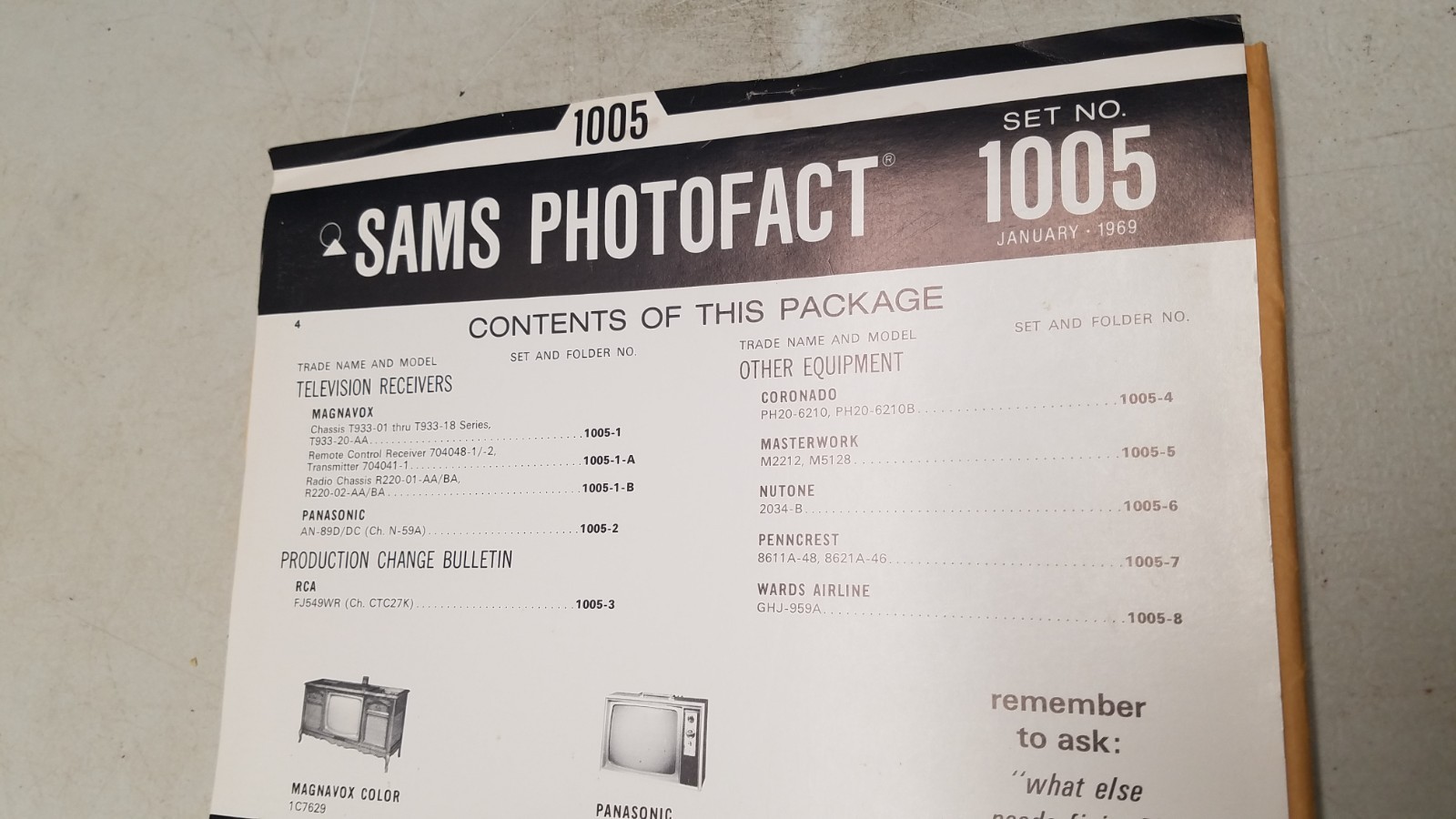 Sams Photo Facts Set 1005 1/69 complete (D)
