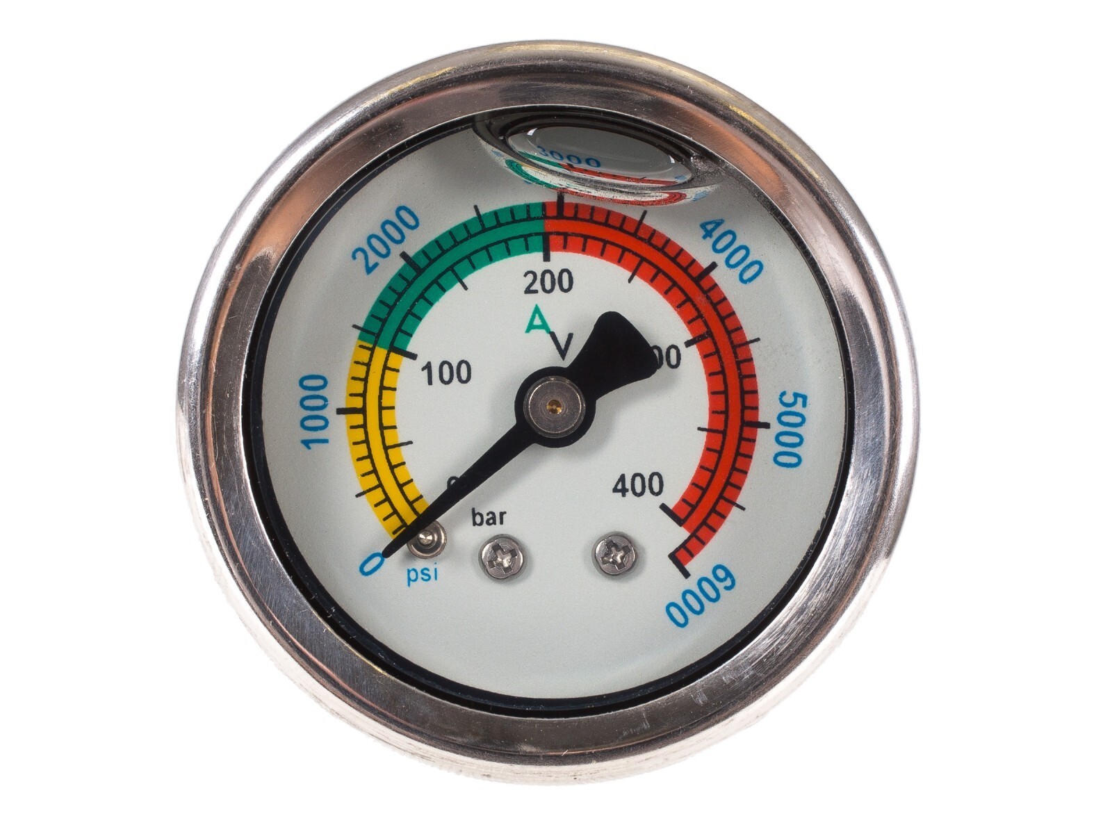 AIR VENTURI G6 G7 G9 Pump Air Pressure Gauge 0-6,000psi 1/8" BSPP Oil Filled