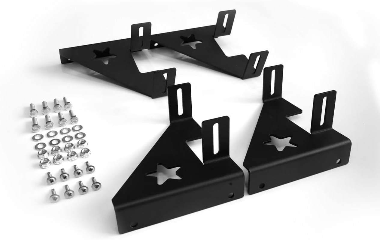 2 Amp Amplifier Rack Audio Rack Systems Stacking Brackets for Sound Equipment...