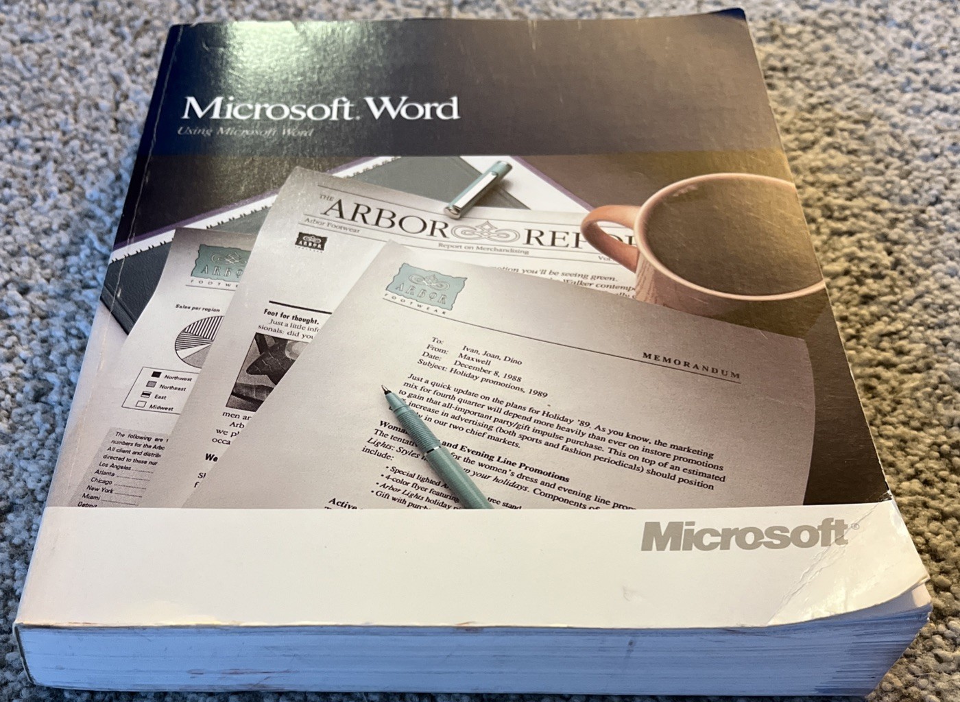 Microsoft Word Processing Version 5.0 1989 Using Microsoft Word manual