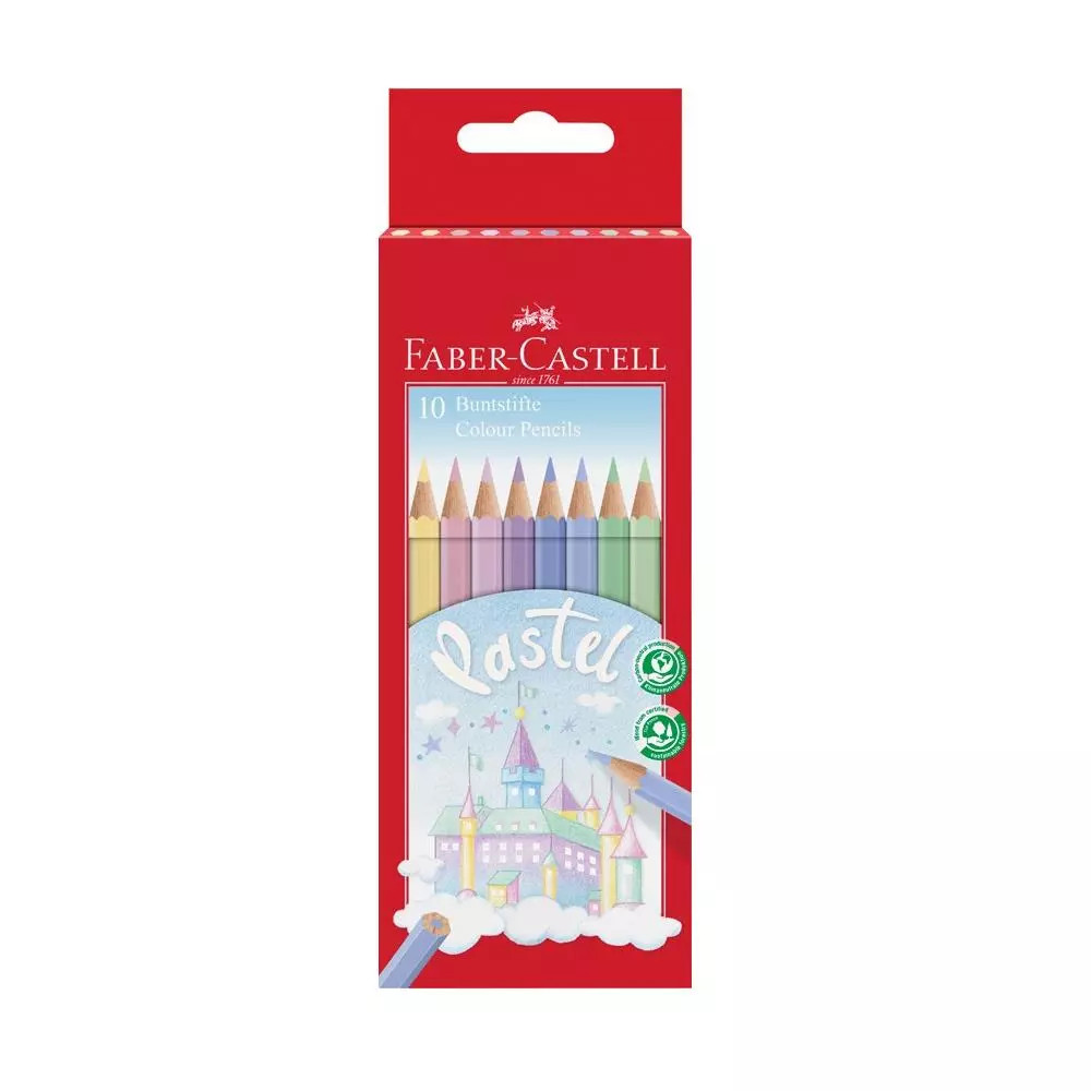 4005401112112 Kredki zamek pastel 10 kol. Faber-castell Faber Castell