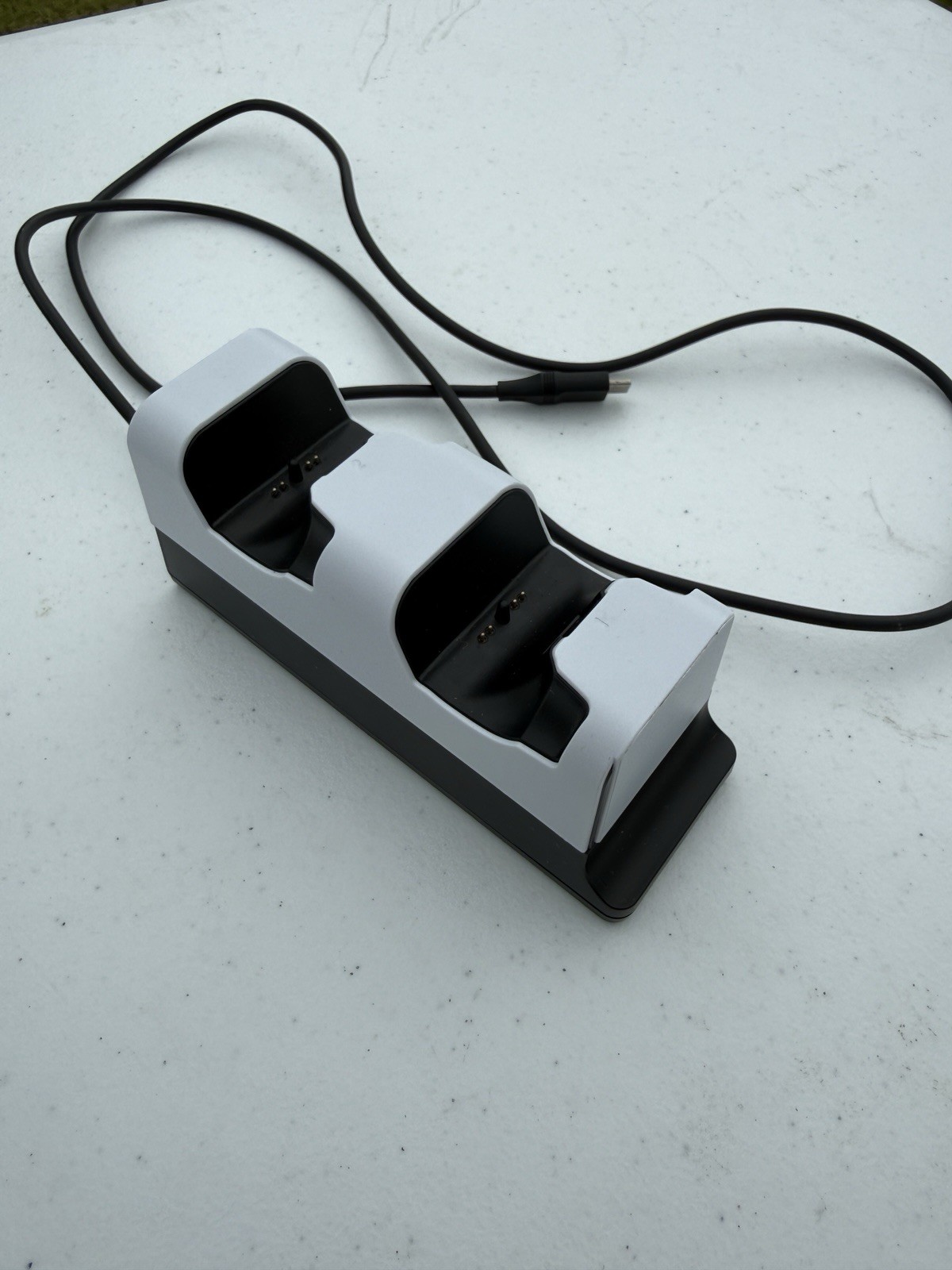 Dual Controller Charging Dock for Sony PlayStation 5 PS5 Wired USB 4ft Cable