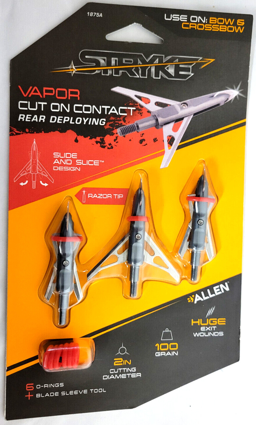 Stryke Vaper  Mechanical Broadhead Arrows 100 Grain Rear Deploy Sealed New