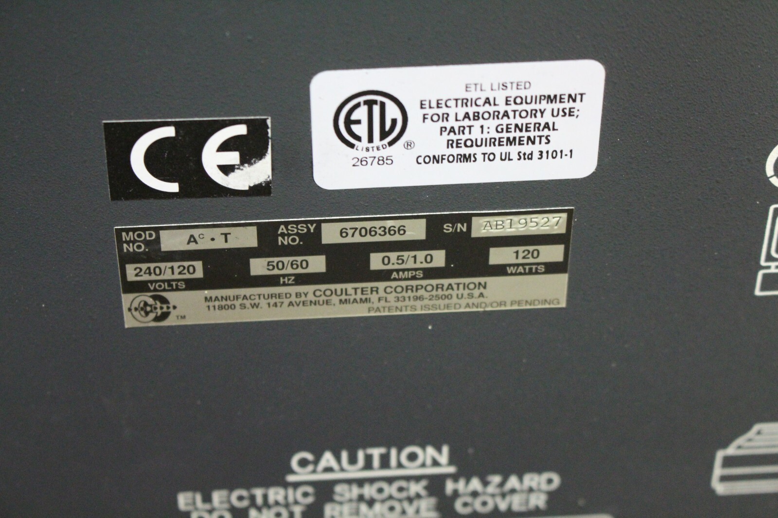 Beckman Coulter AC-T DIFF Hematology Analyzer