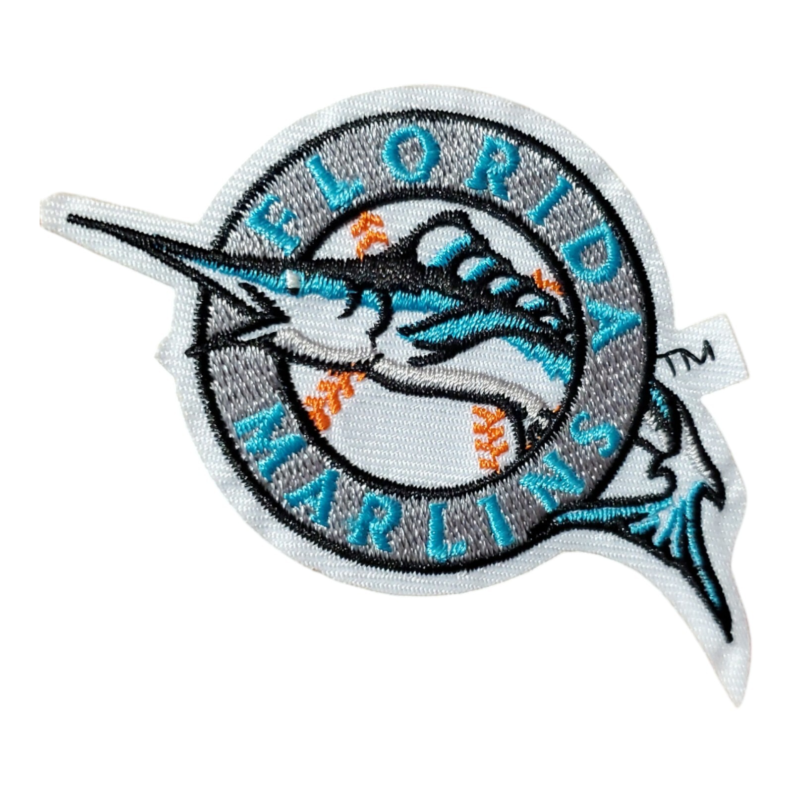 Miami Marlins Vintage Style Patch. Embroidered. Iron On Backing. 3"x3"