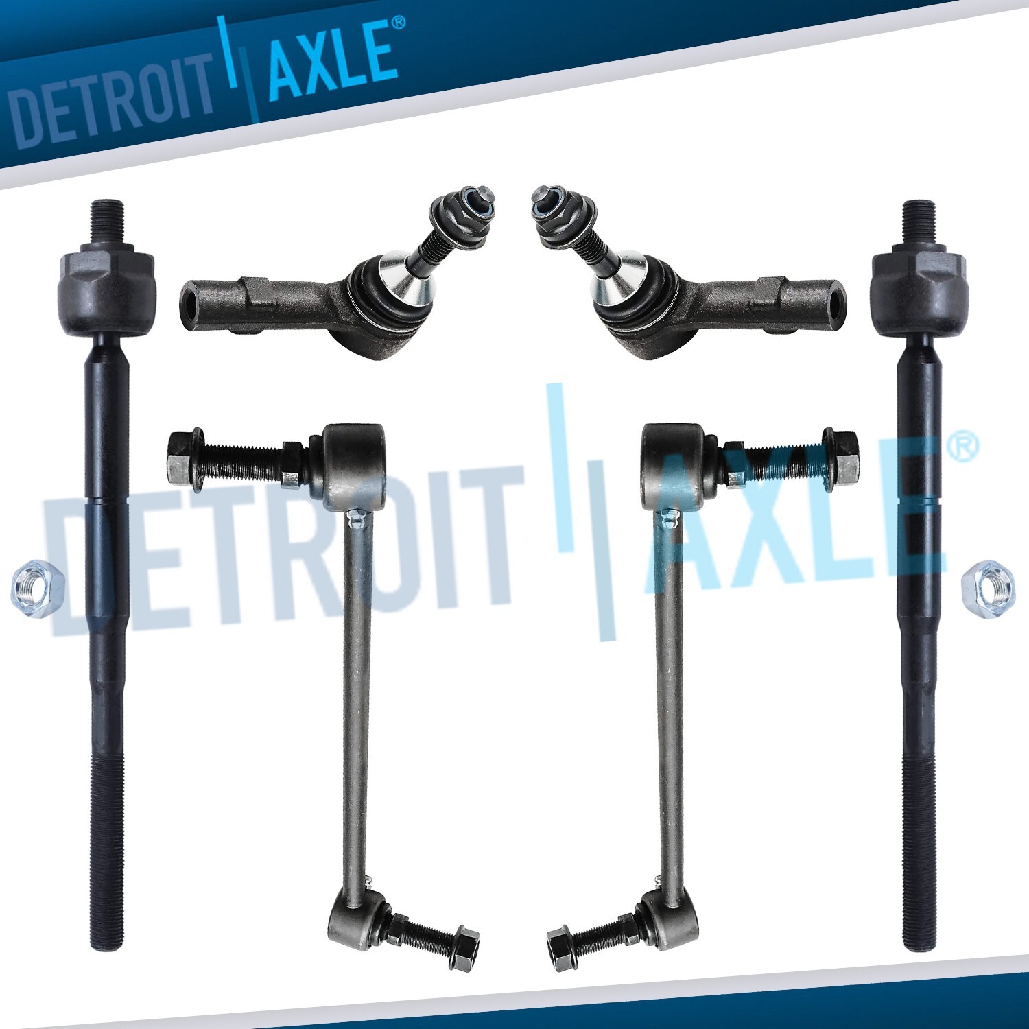 Front Sway Bar Links Tie Rods for 2010 - 2015 Ford Flex Taurus Lincoln MKS MKT