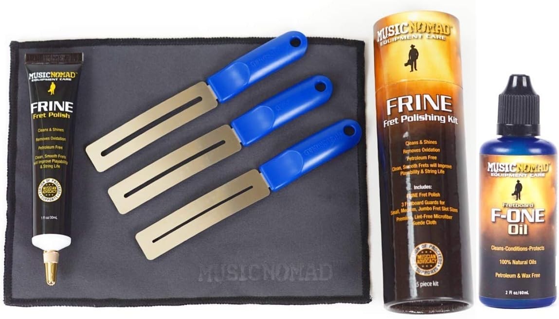 Total Fretboard Care Kit: Natural Oil & Fret Polish for Perfect Instrument Care
