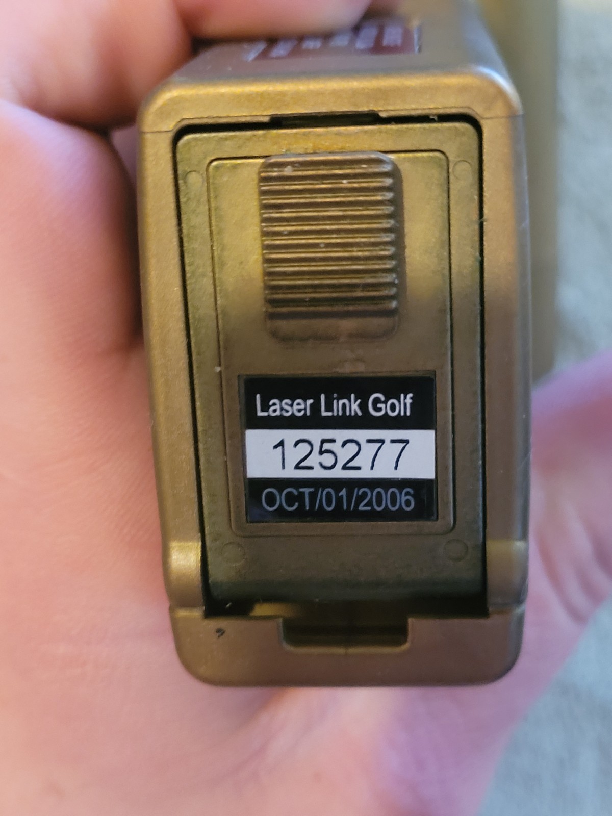 Laser Link Gold NFE Rangefinder with Case And Battery Tested Working
