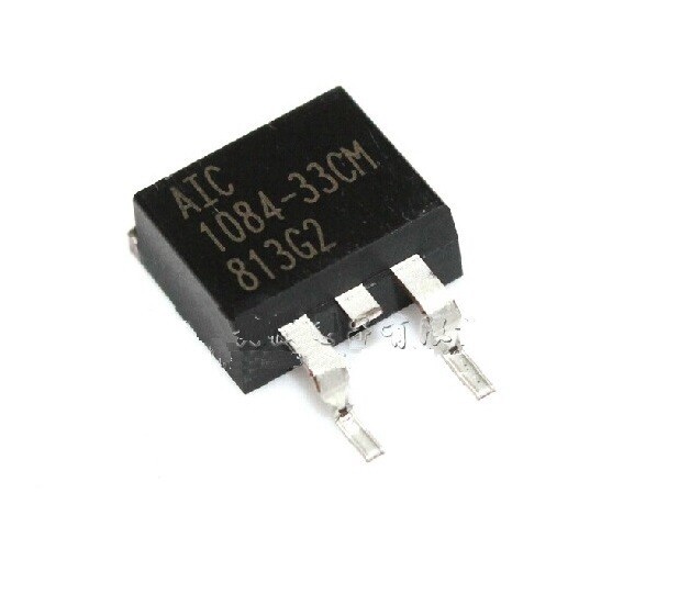 2pcs 1084-33CM AIC1084-33CM 5A 3.3V Brand:AIC TO-263 Adjustable Regulator